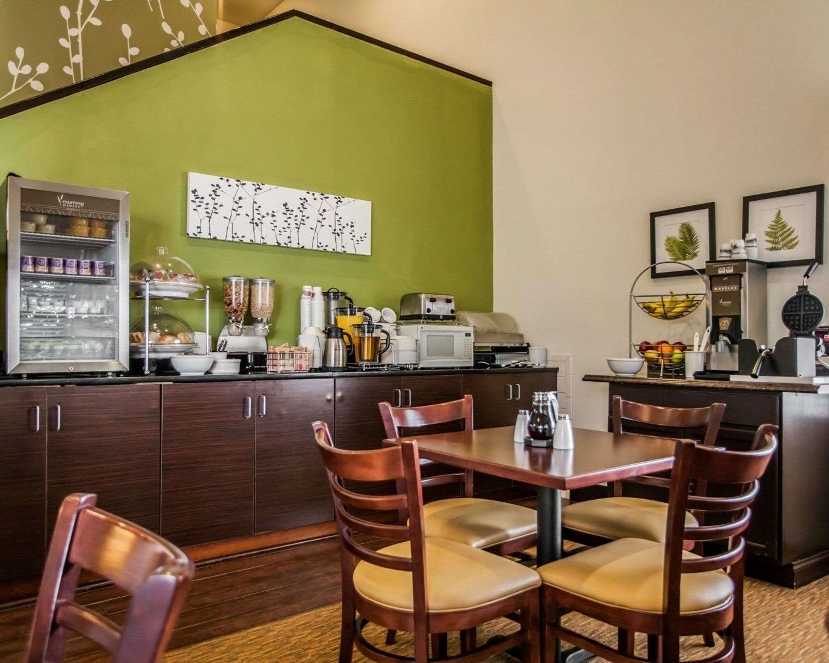 Enjoy breakfast in this seating area