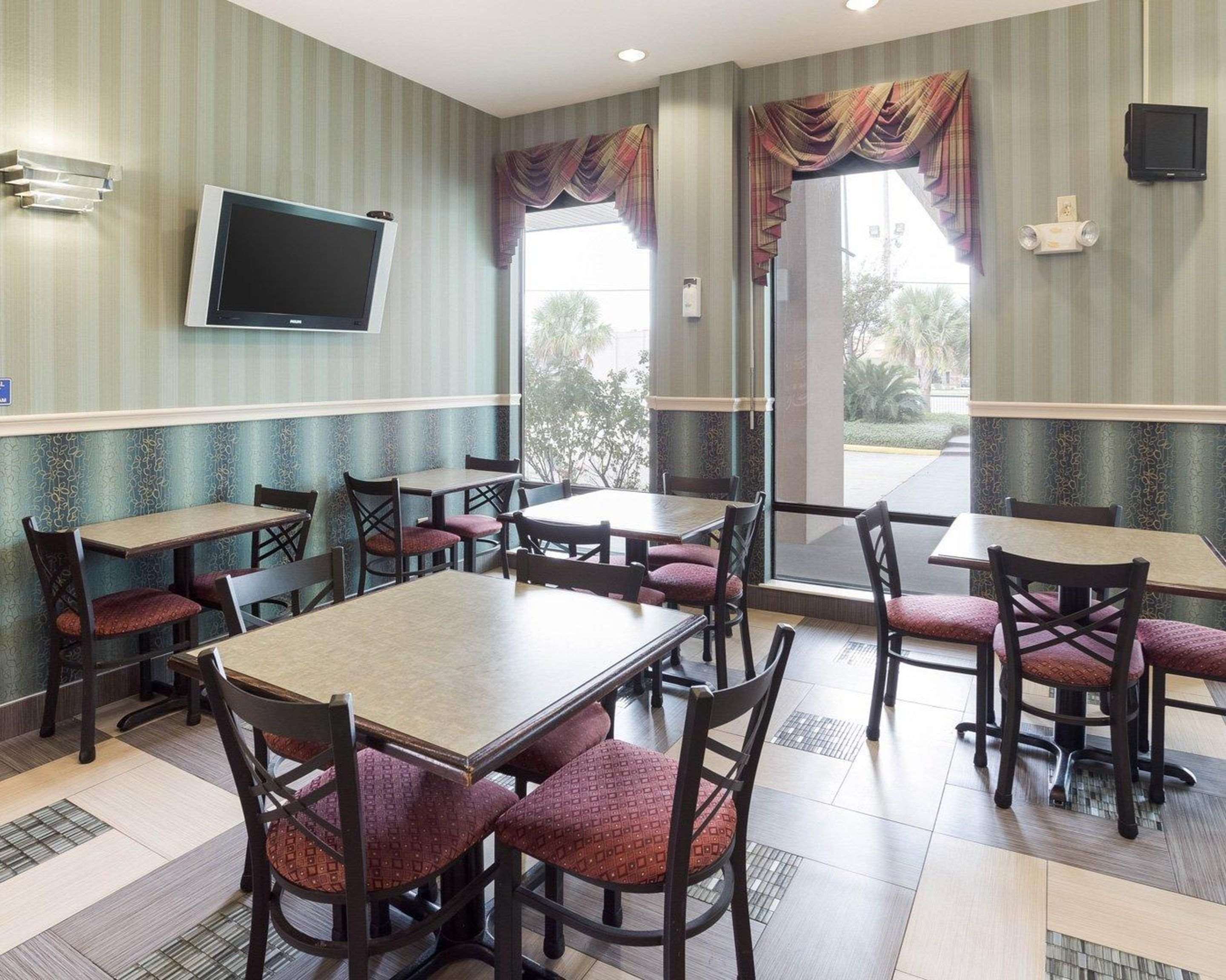 Enjoy breakfast in this seating area