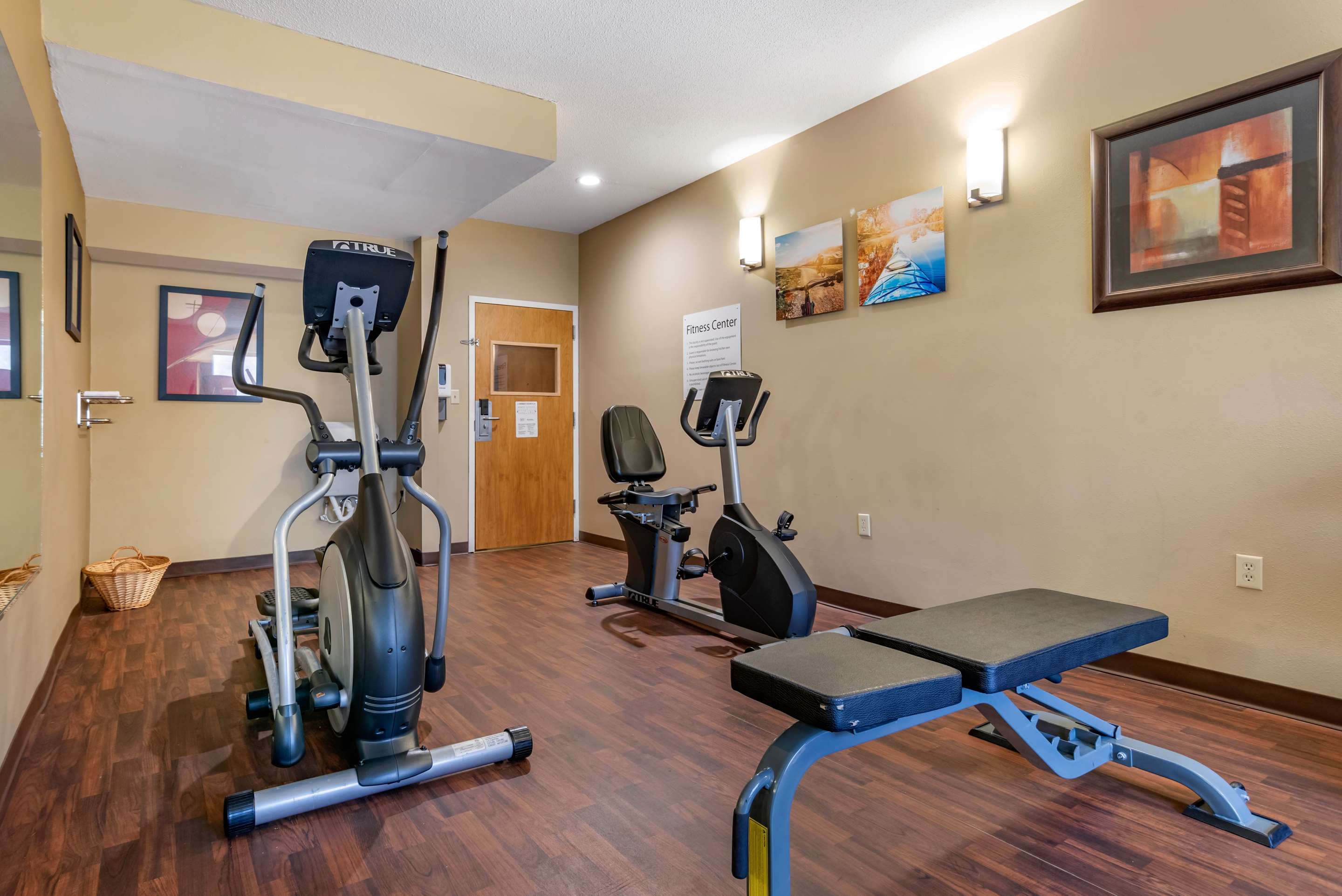 Exercise room with cardio equipment | Comfort Inn Amite