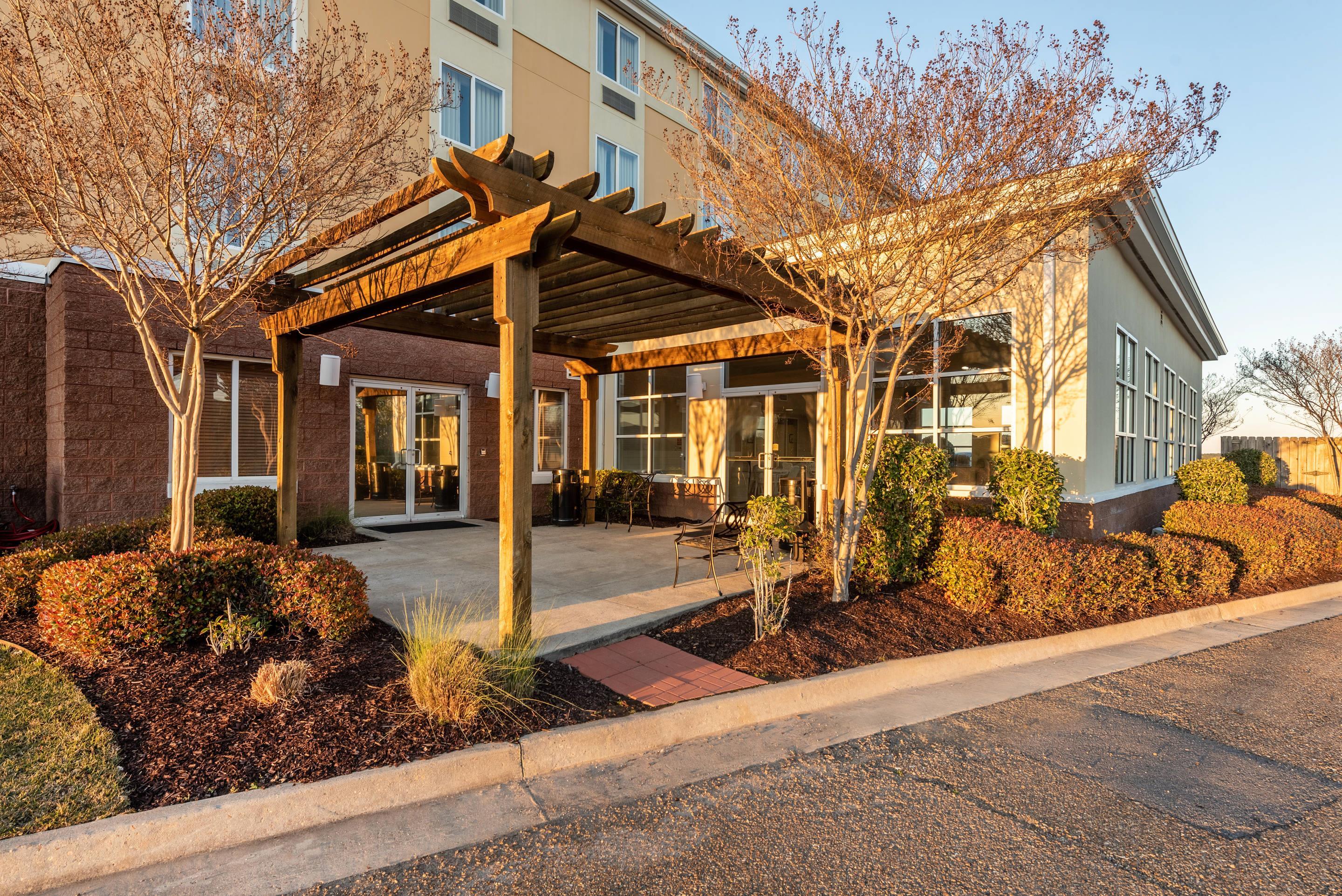 Hotel courtyard