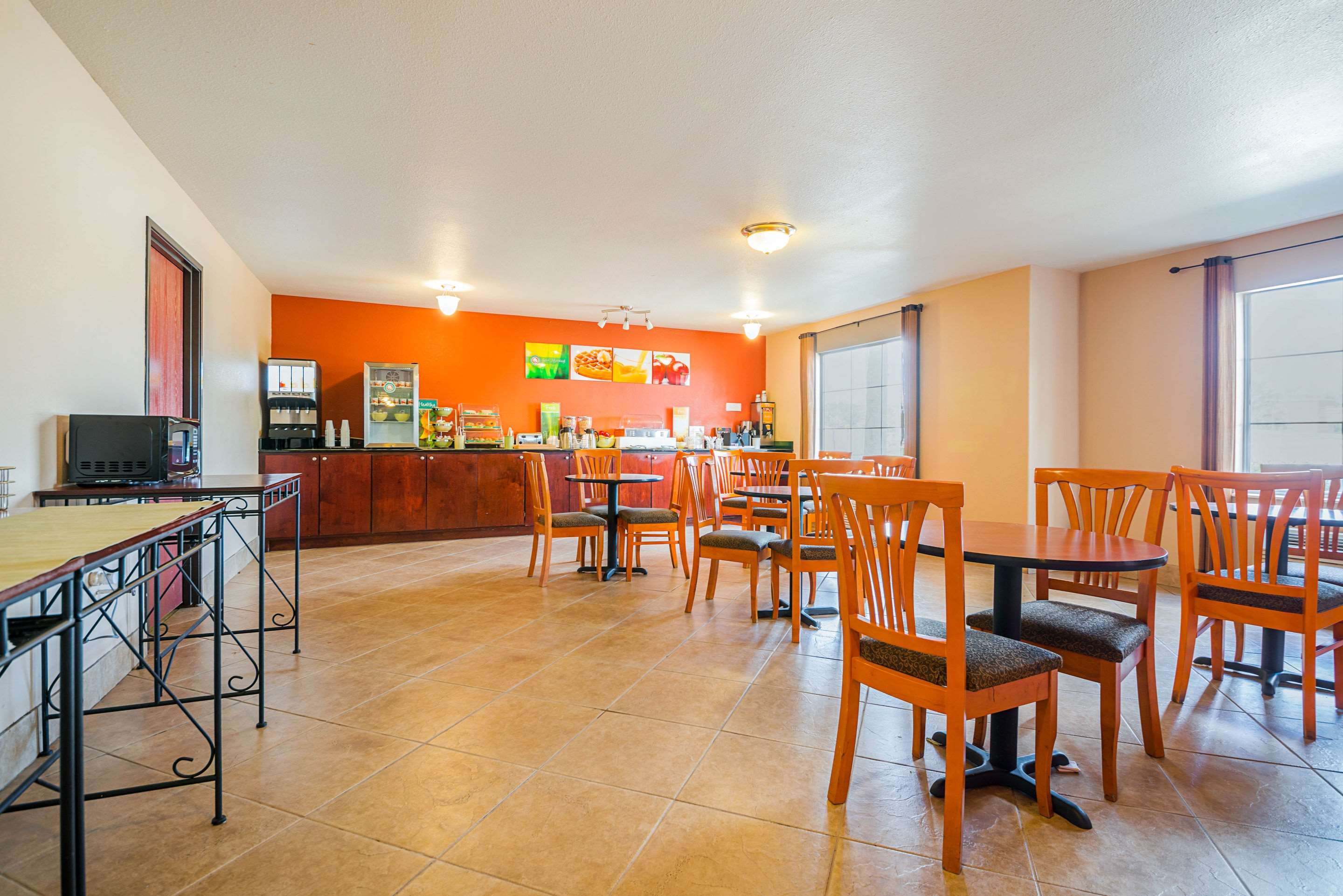 Spacious breakfast area