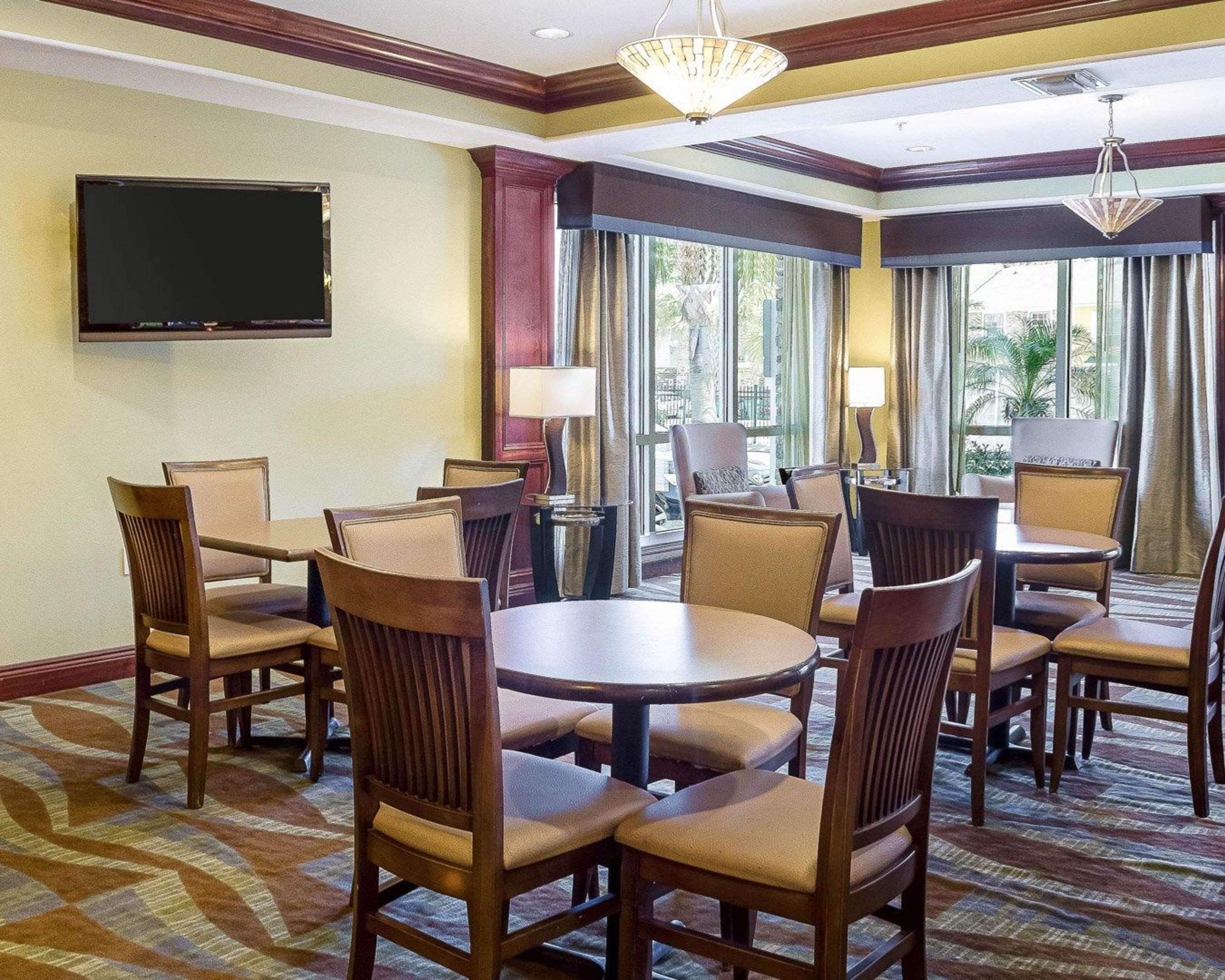 Enjoy breakfast in this seating area