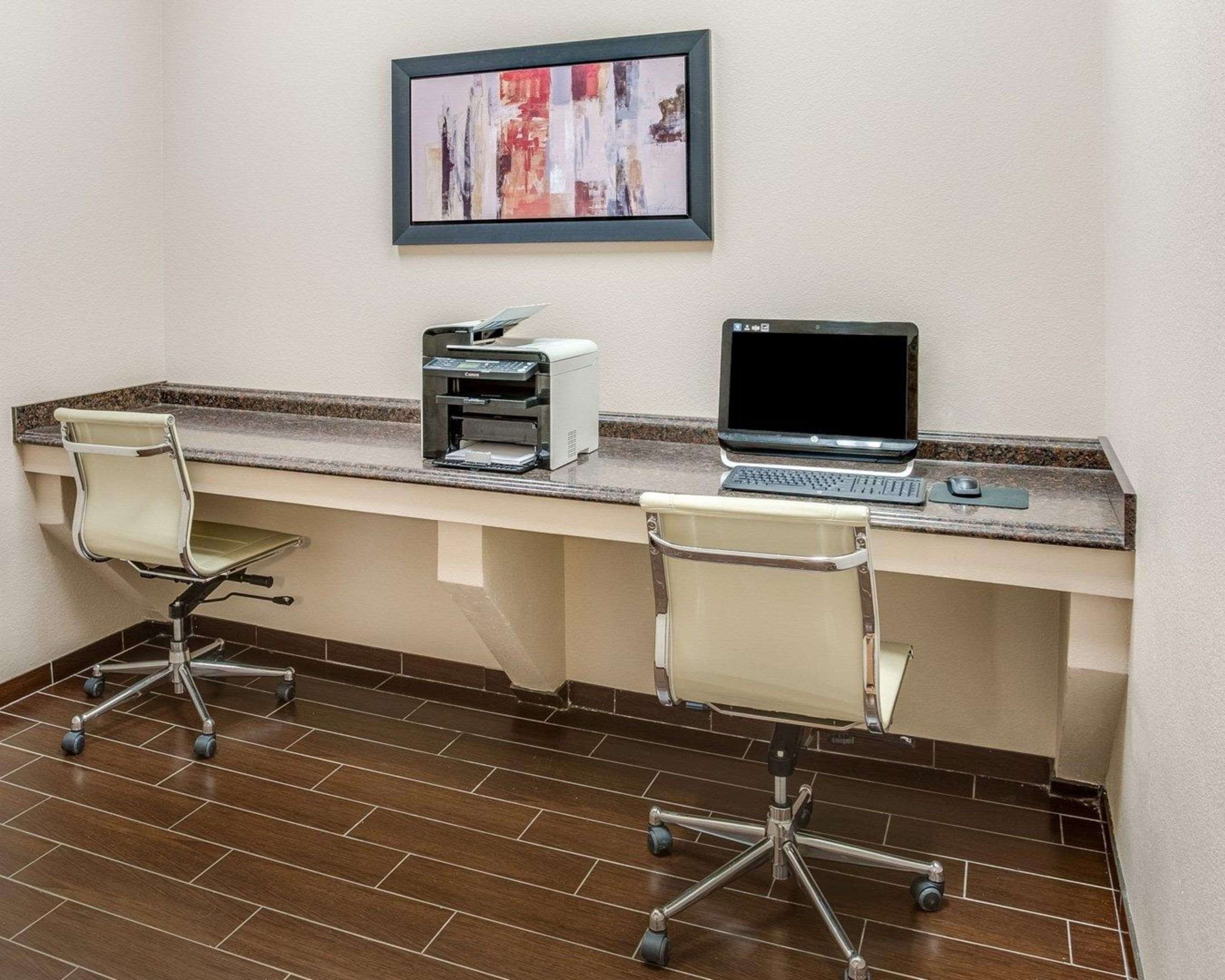 Business center with free wireless Internet access