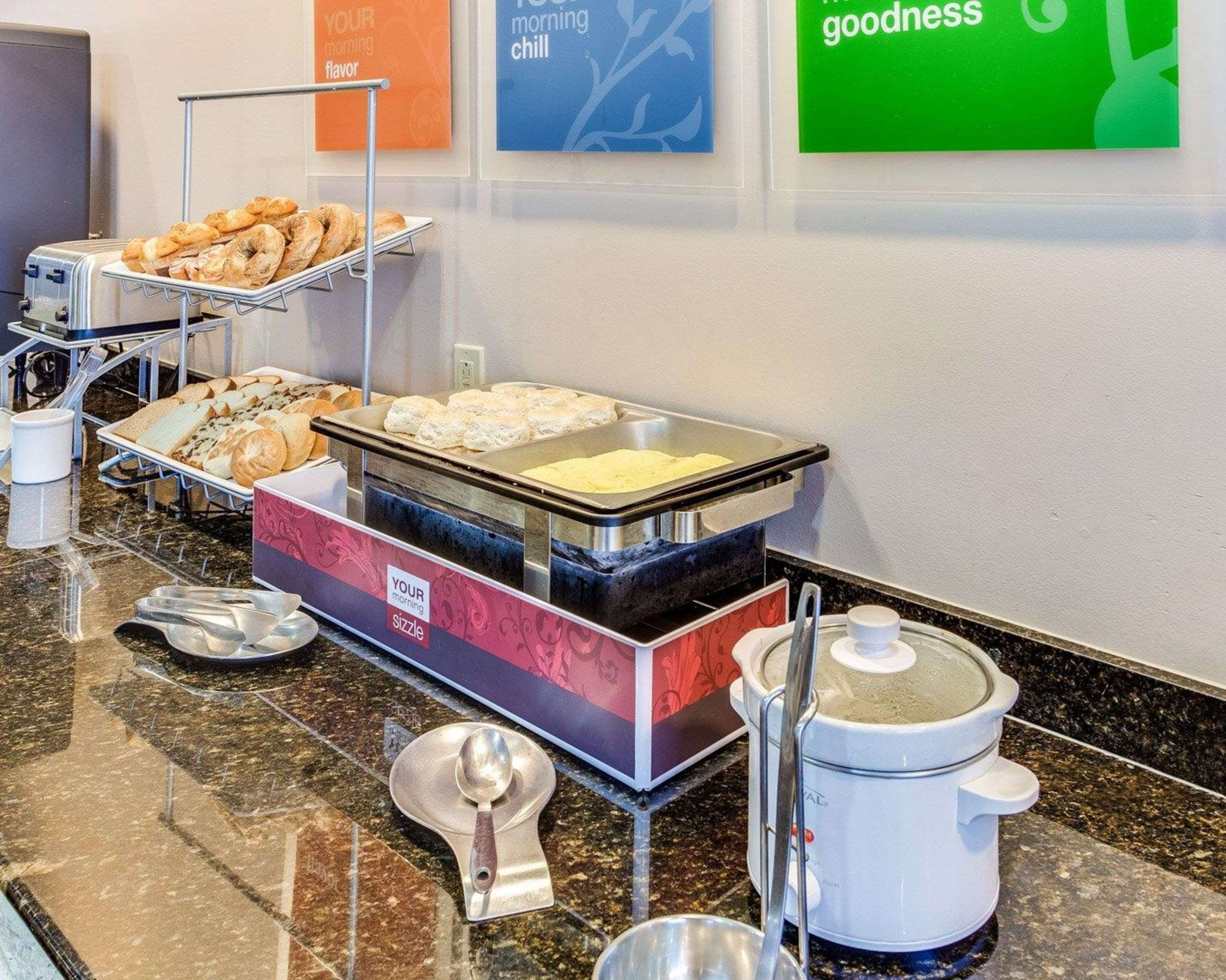 Assorted breakfast items