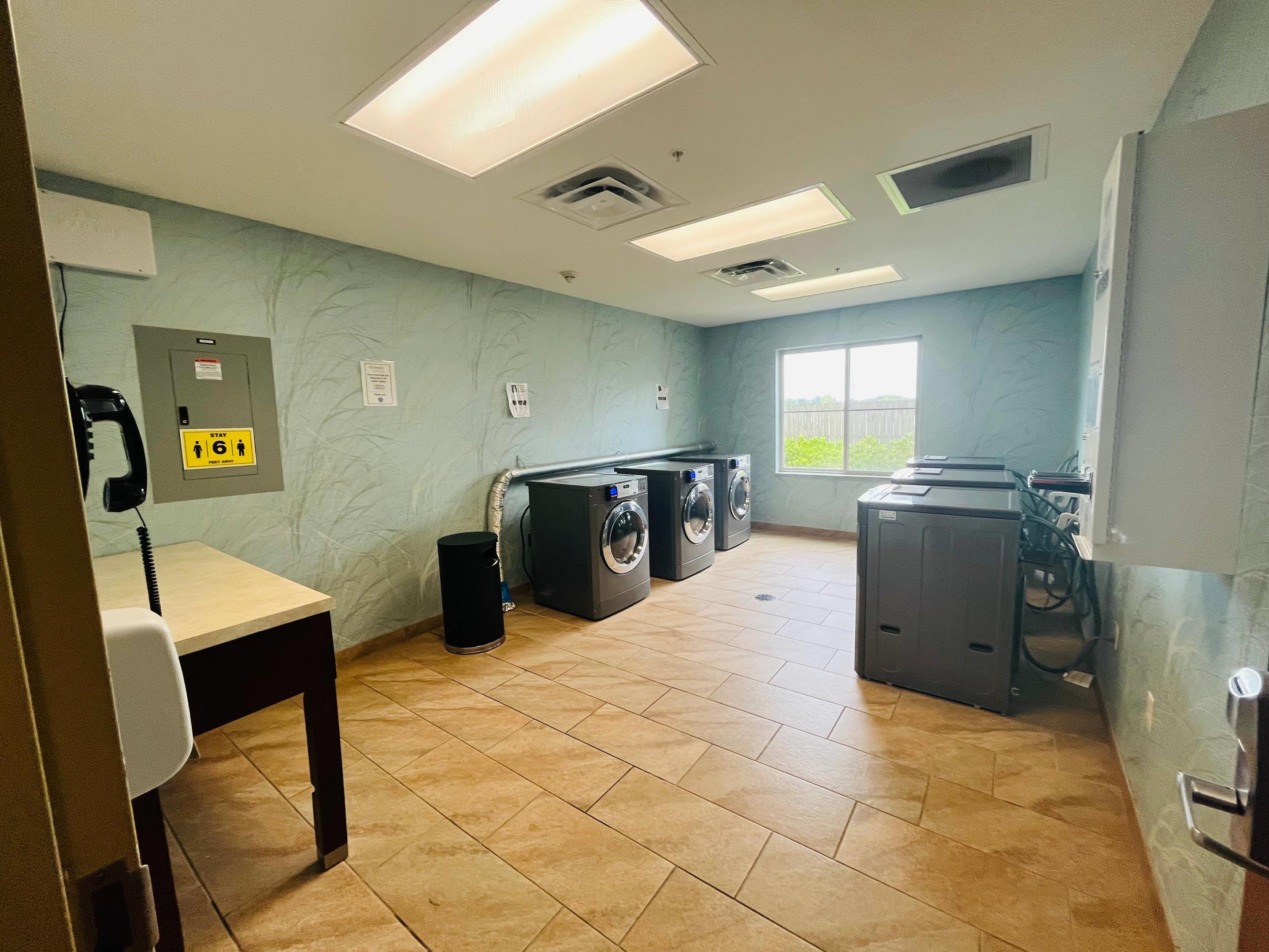 Guest laundry facilities