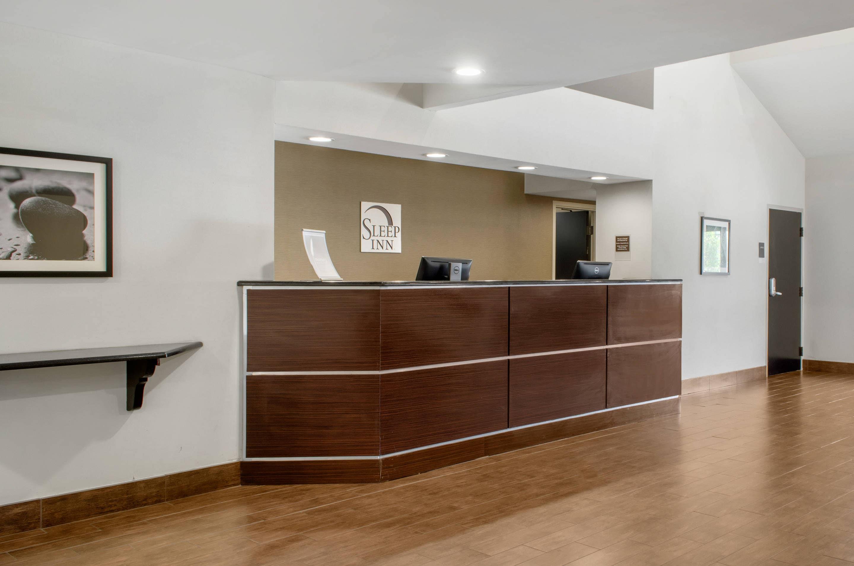 Front desk with friendly staff
