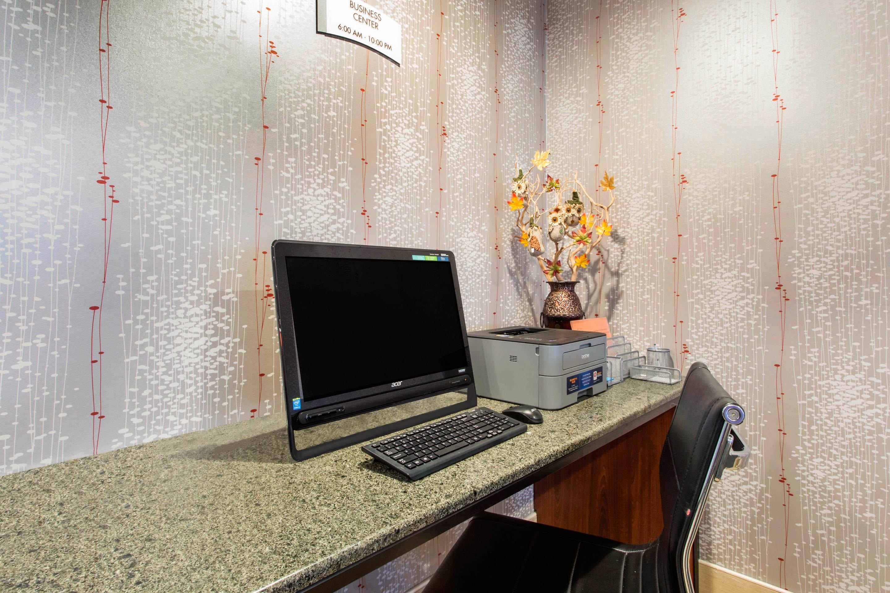Computer in the lobby