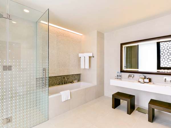 Souq Suite, 1 Bedroom with 1 King-Size Bed, Terrace with Souq Waqif Views and Living Area