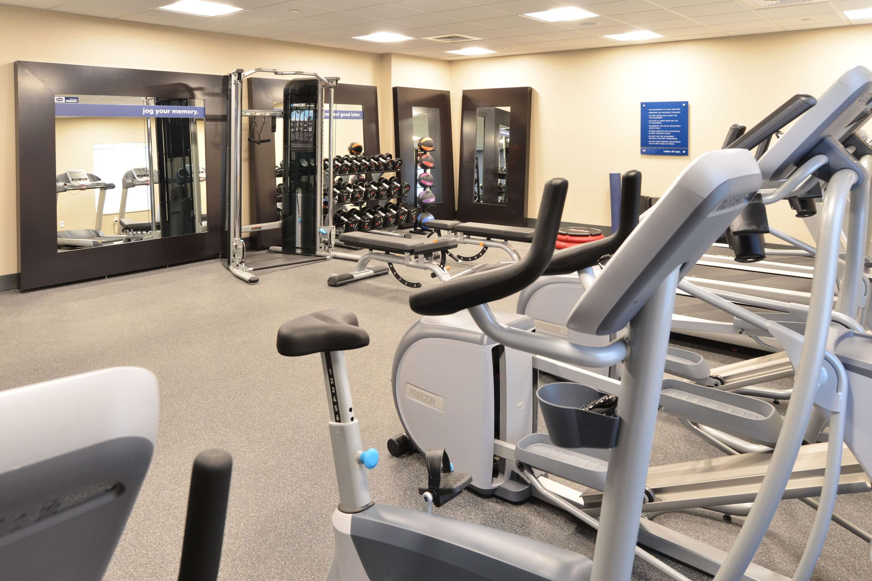 Health club fitness center gym | Hampton Inn & Suites Menomonie-UW Stout