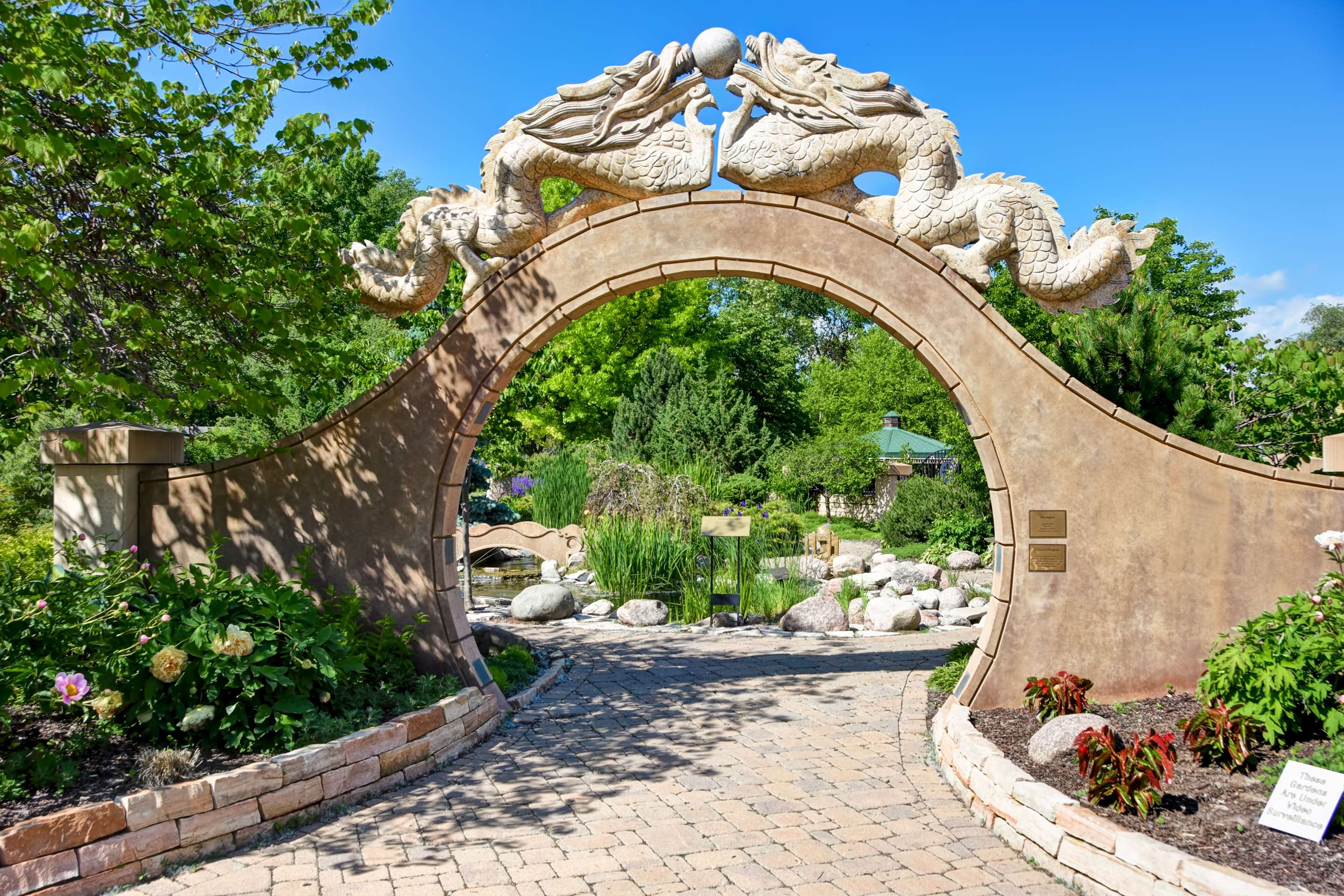 Riverside International Friendship Gardens Steps from the Hotel. | GrandStay Hotel & Suites
