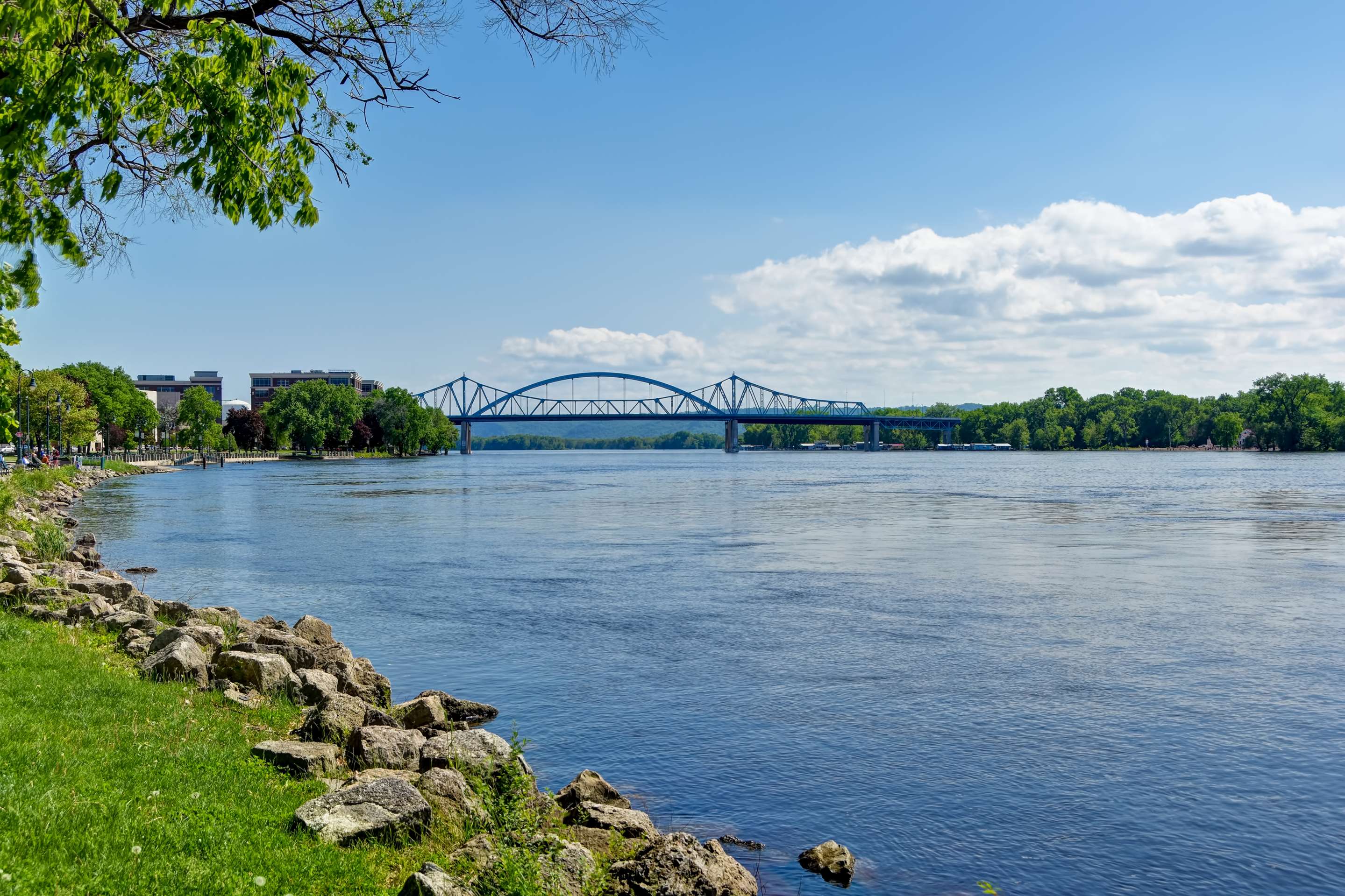 The Mississippi River Steps from the Hotel. | GrandStay Hotel & Suites