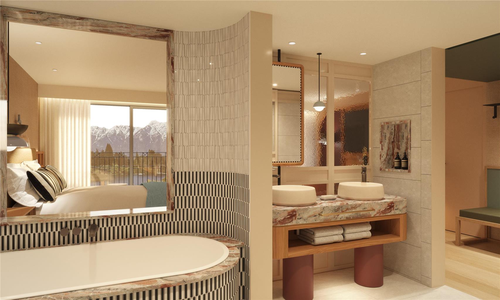 QT Queenstown-guestroom-Guest Room,Bathroom,Suite,On-Site.jpg
