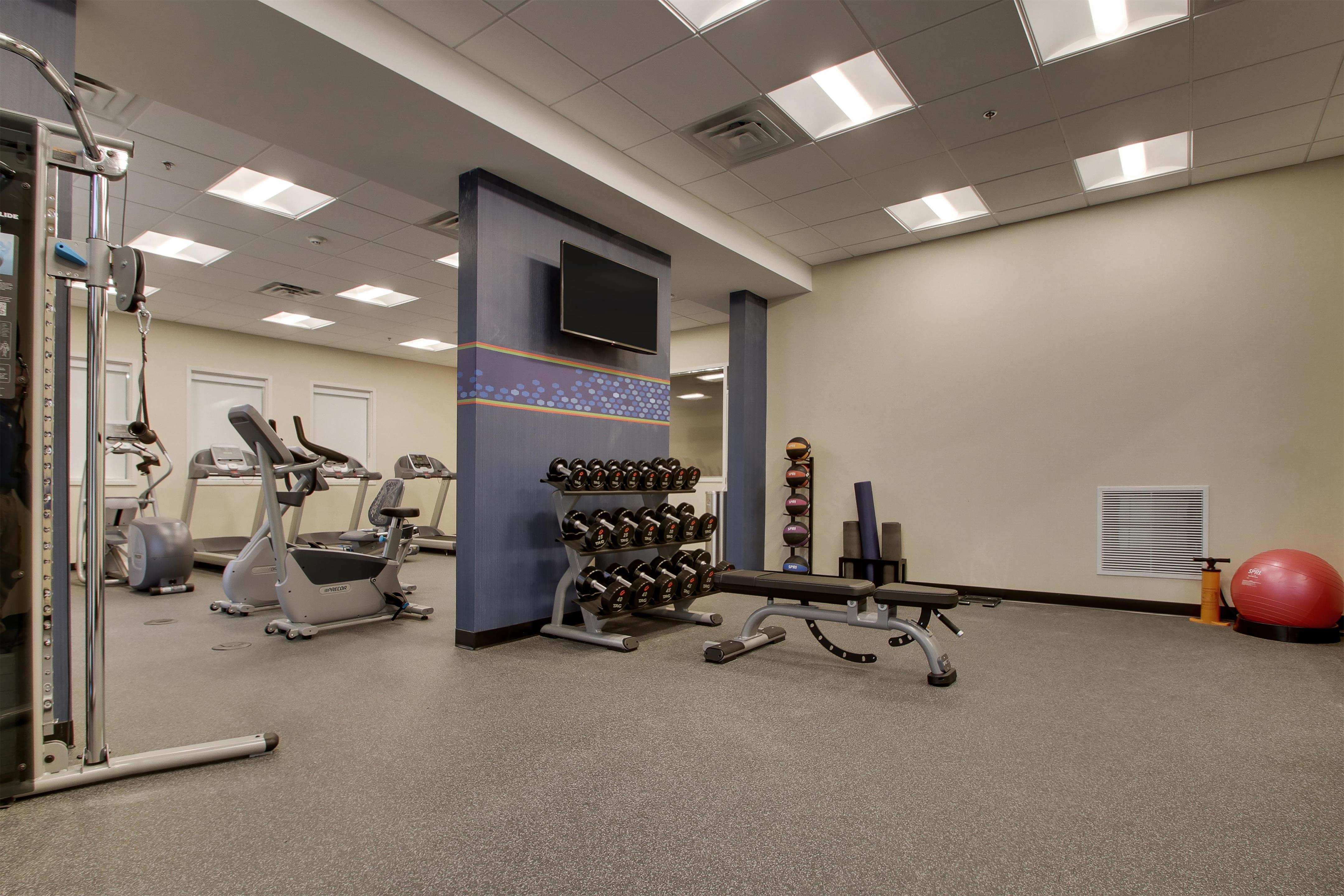Health club fitness center gym | Hampton Inn & Suites Knightdale Raleigh