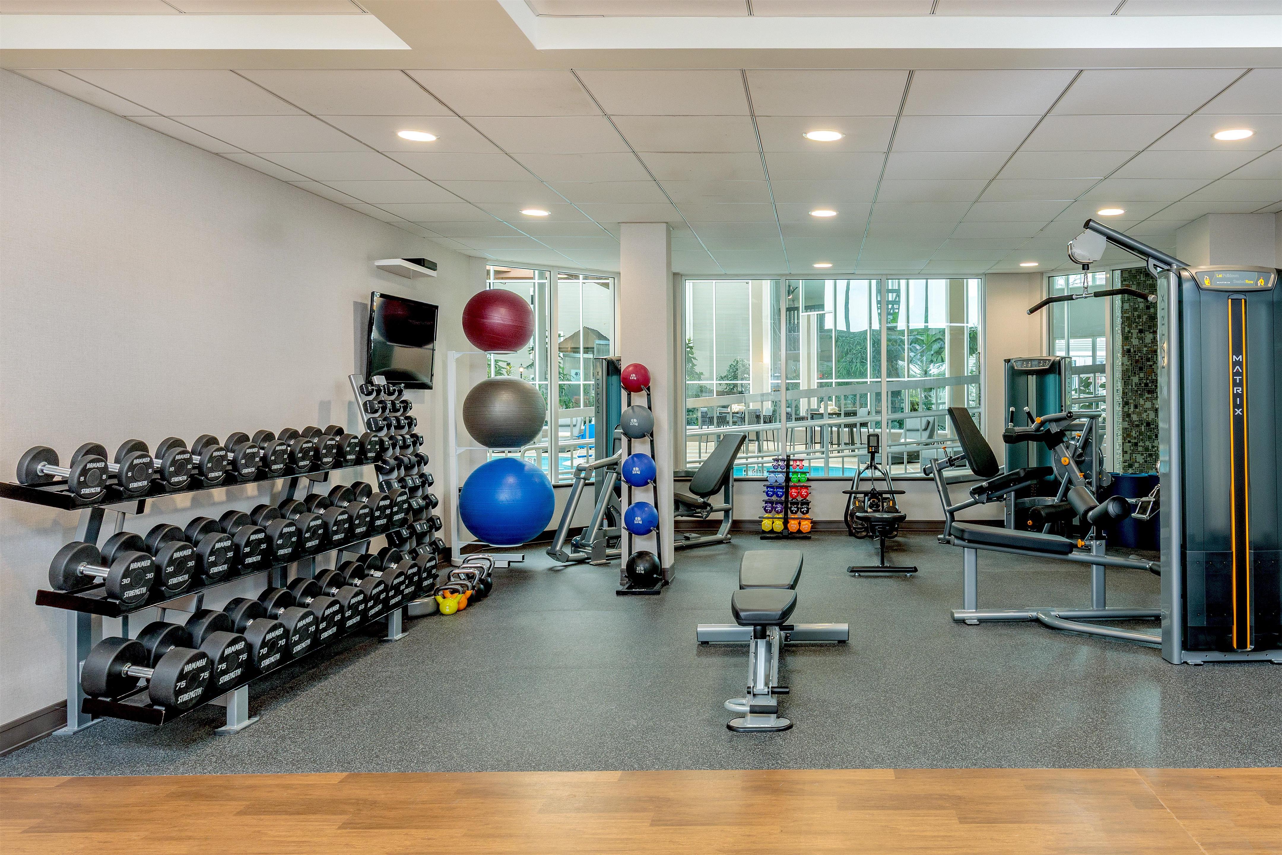 Health club fitness center gym | DoubleTree by Hilton Burlington Vermont
