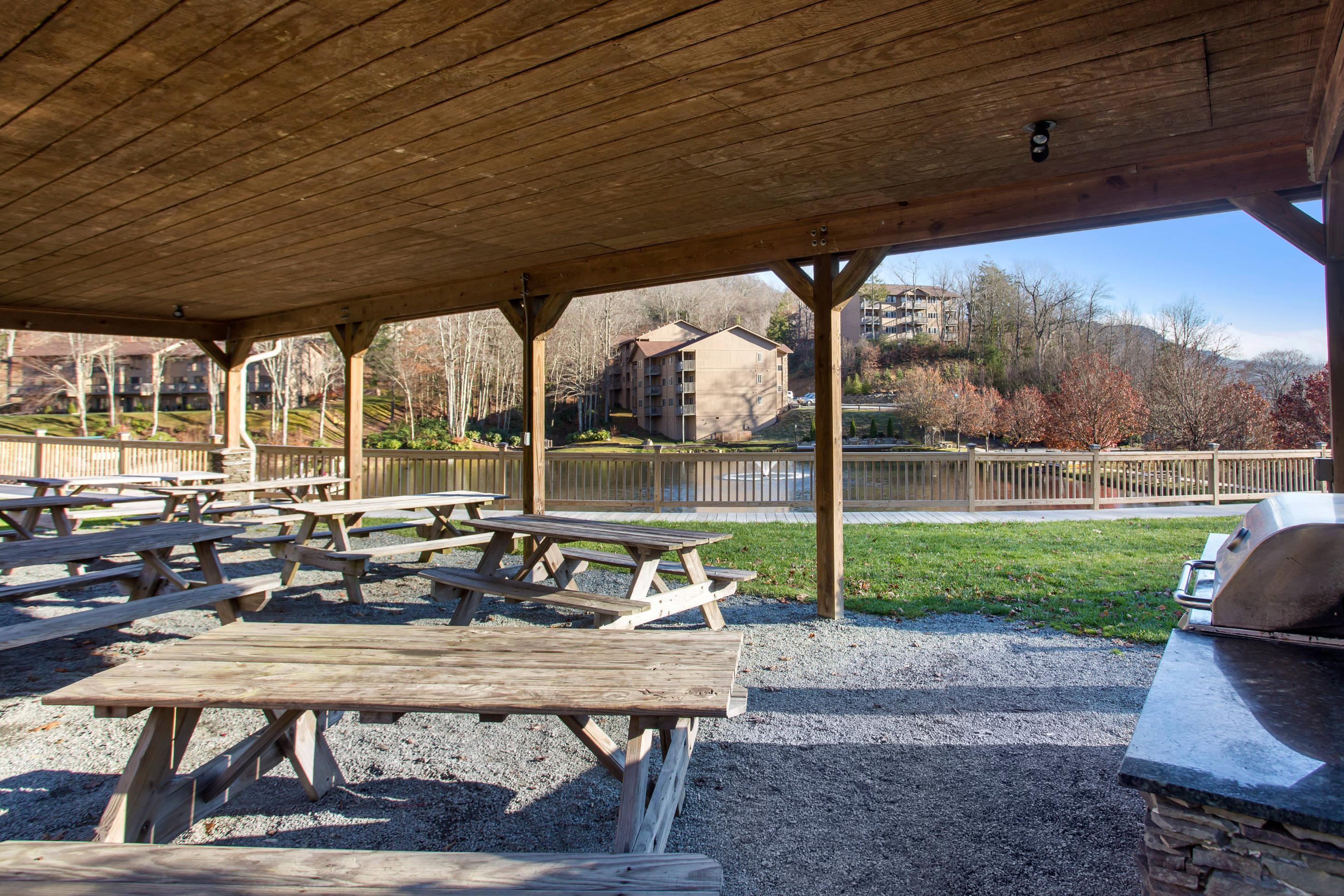 Hotel picnic area | Bluegreen Vacations Blue Ridge Village an Ascend Resort