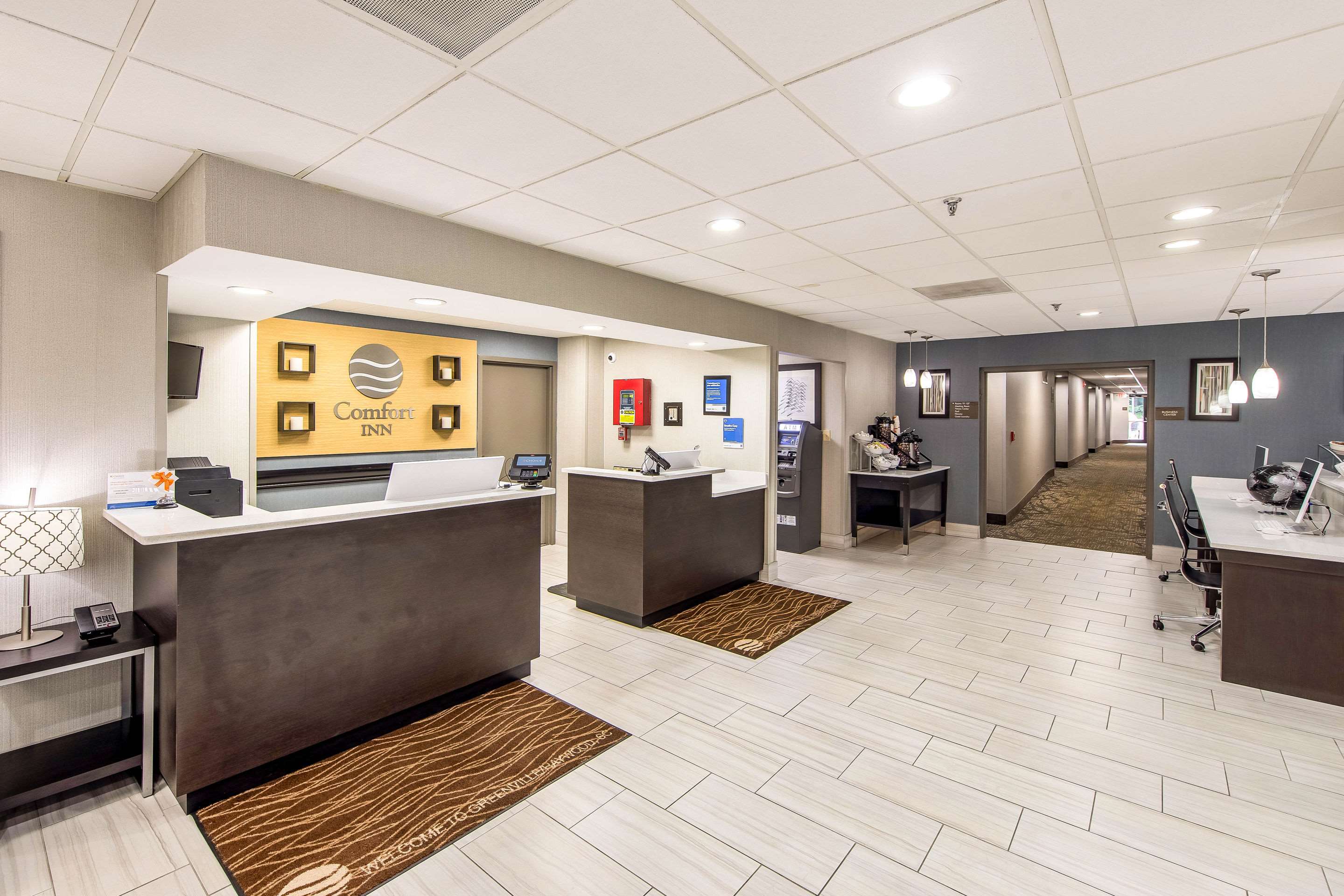 Spacious lobby
