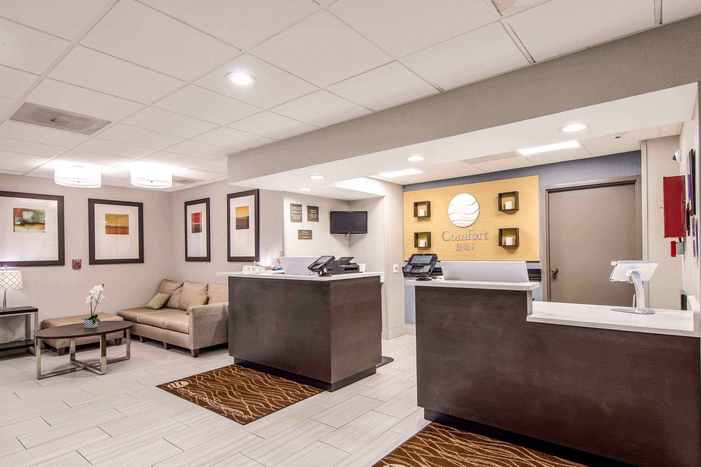 Spacious lobby