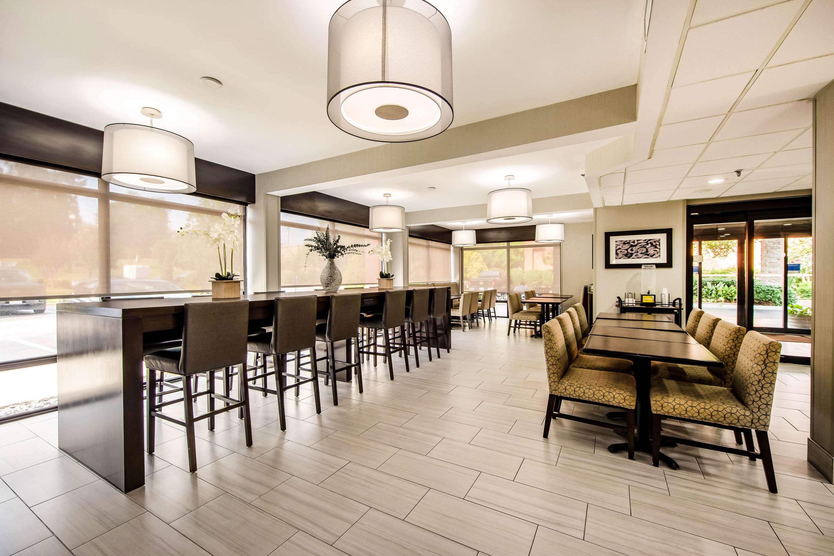 Spacious breakfast area