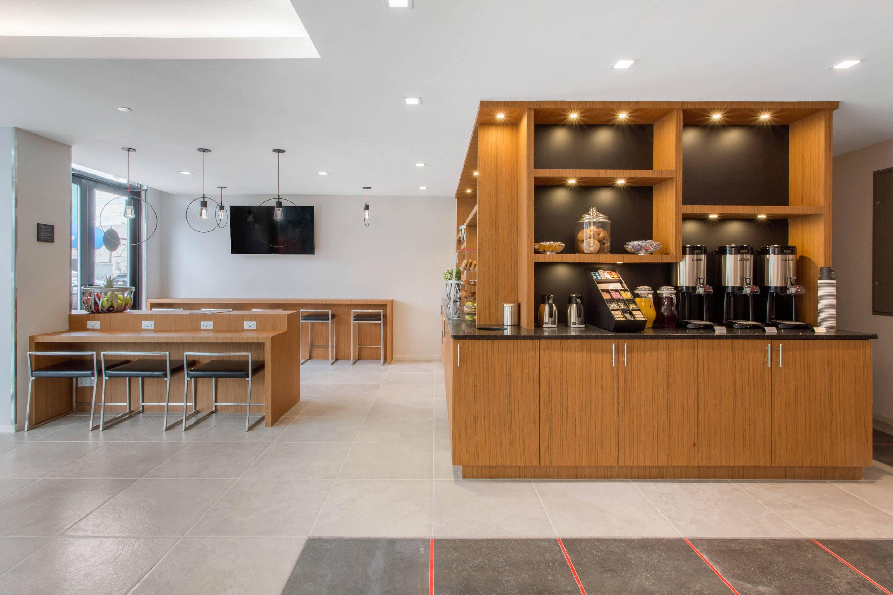 Spacious breakfast area