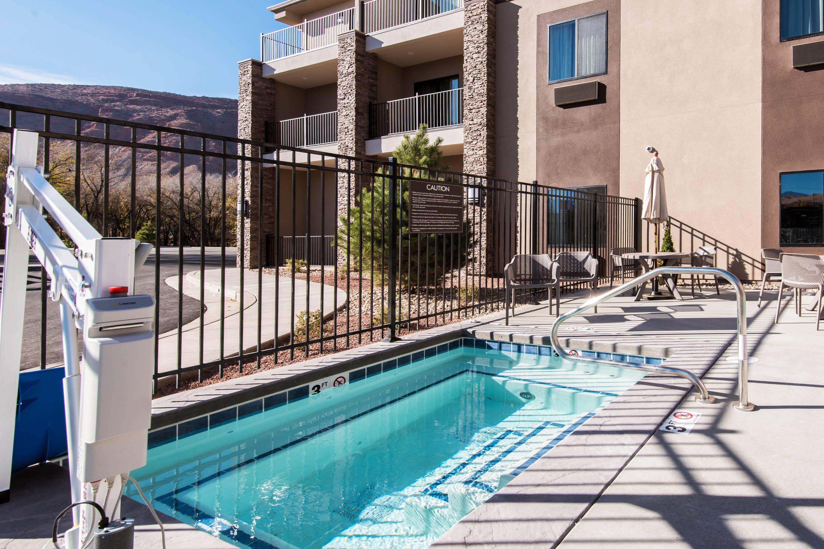 Relax by the pool | MainStay Suites Moab near Arches National Park