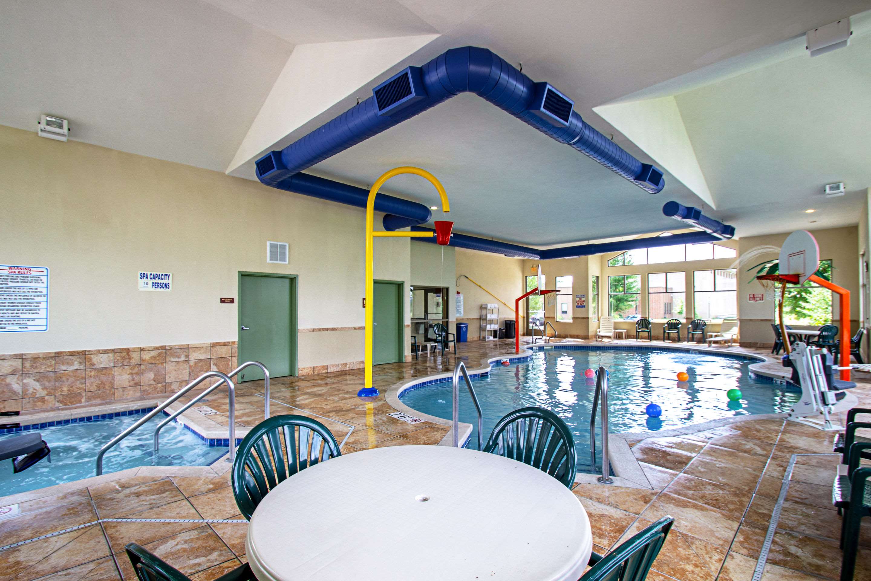 Indoor pool with hot tub | MainStay Suites Madison - Monona