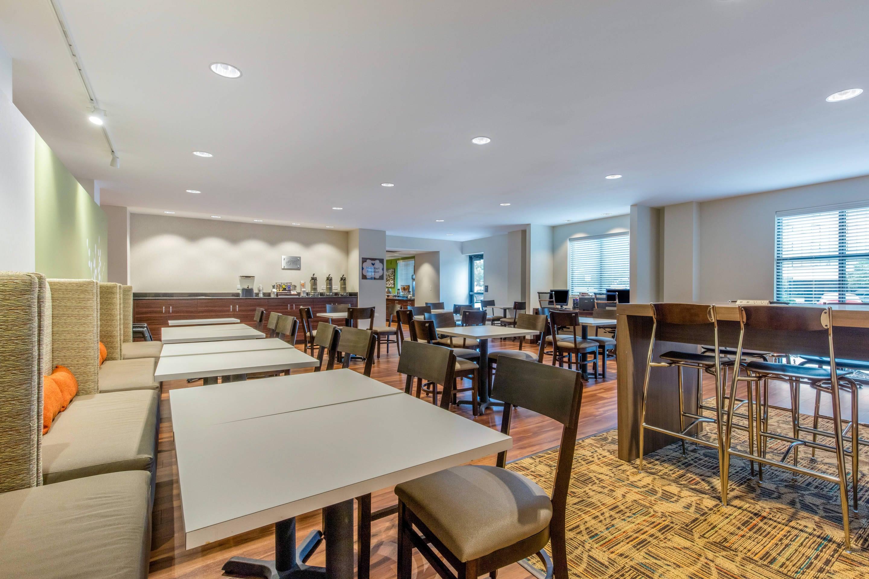 Spacious breakfast area