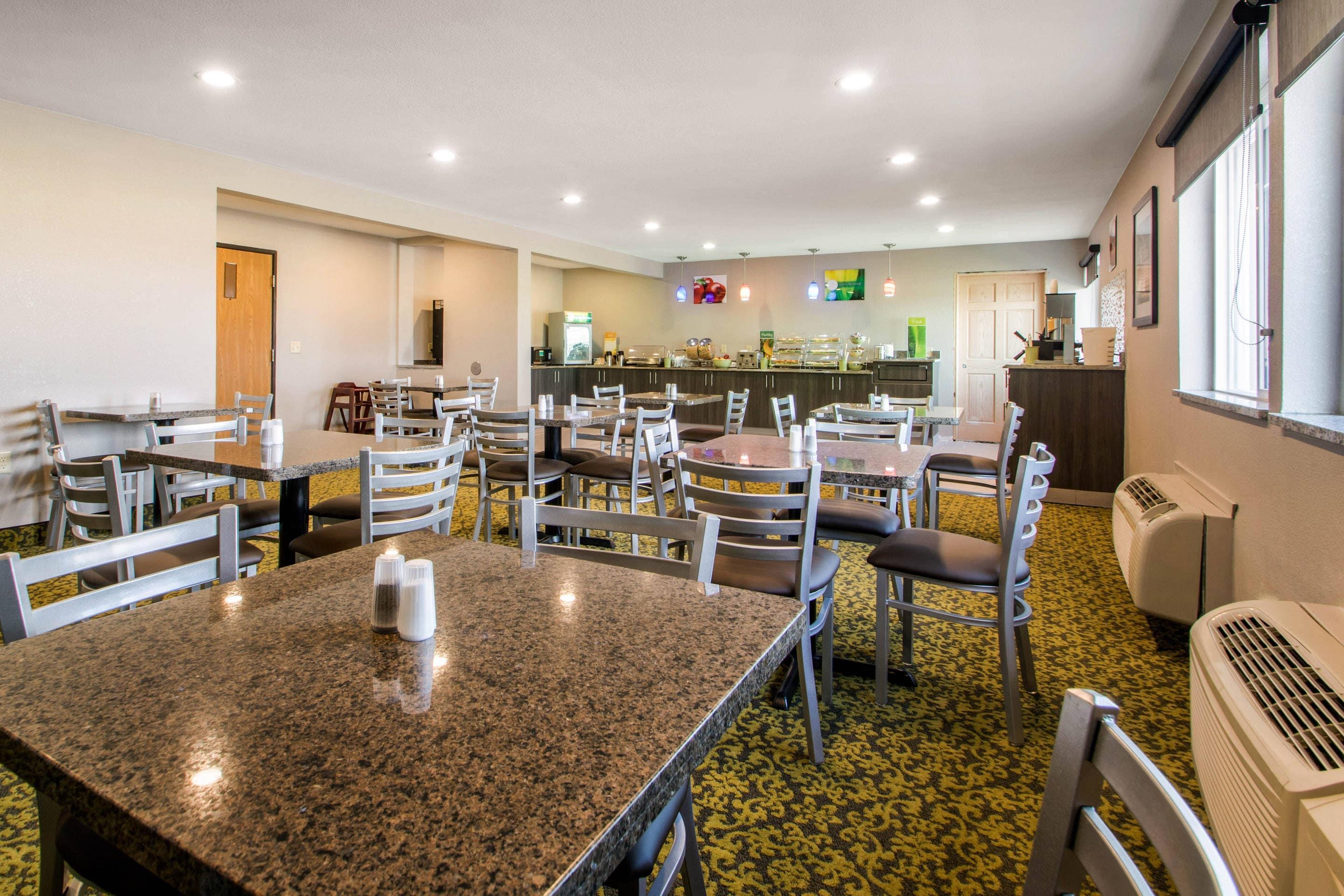 Spacious breakfast area