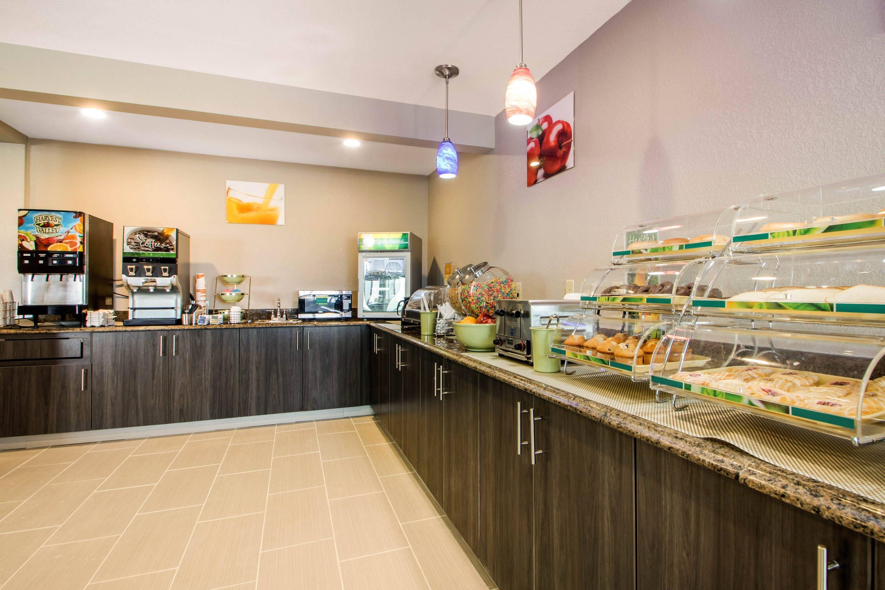 Spacious breakfast area