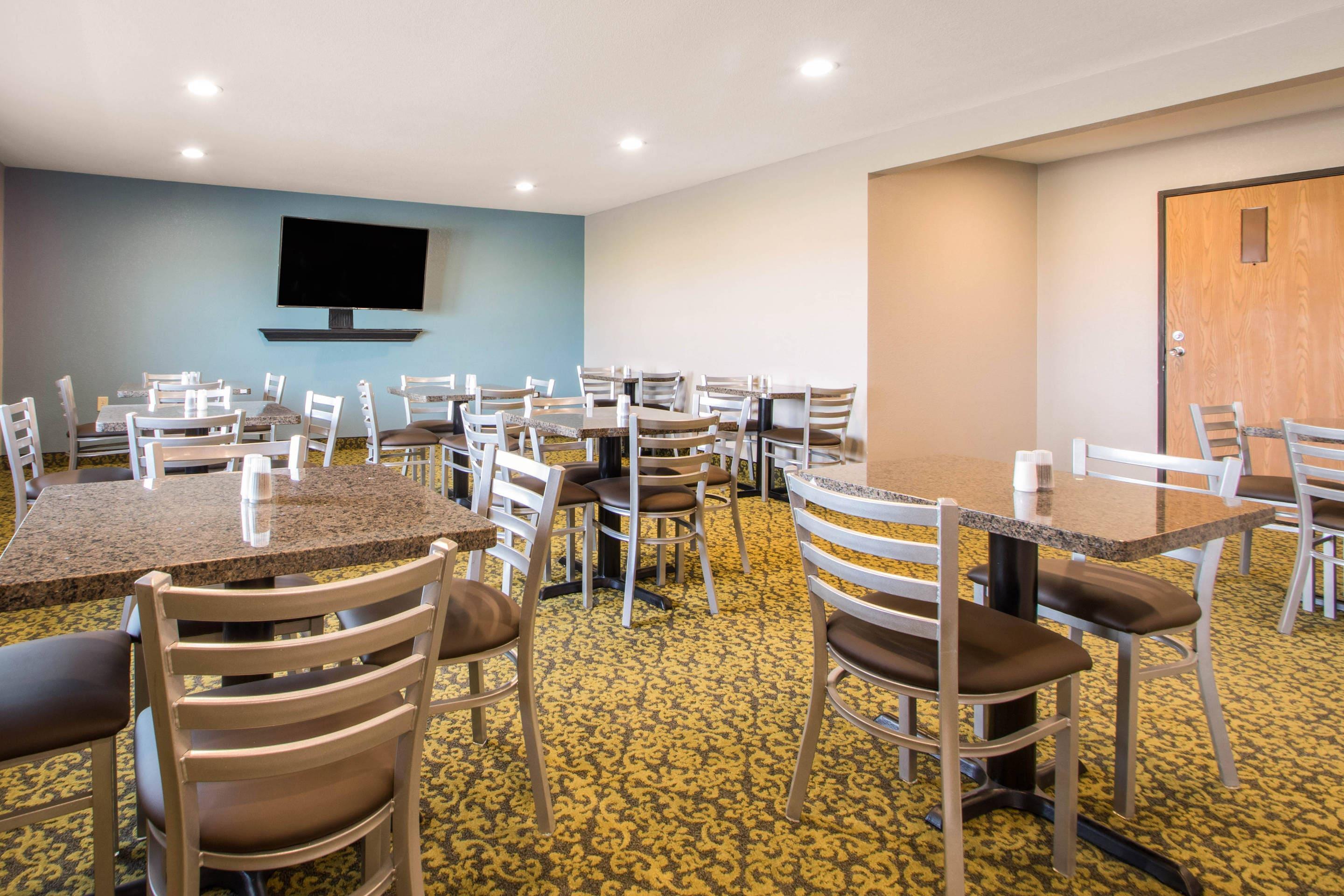Spacious breakfast area