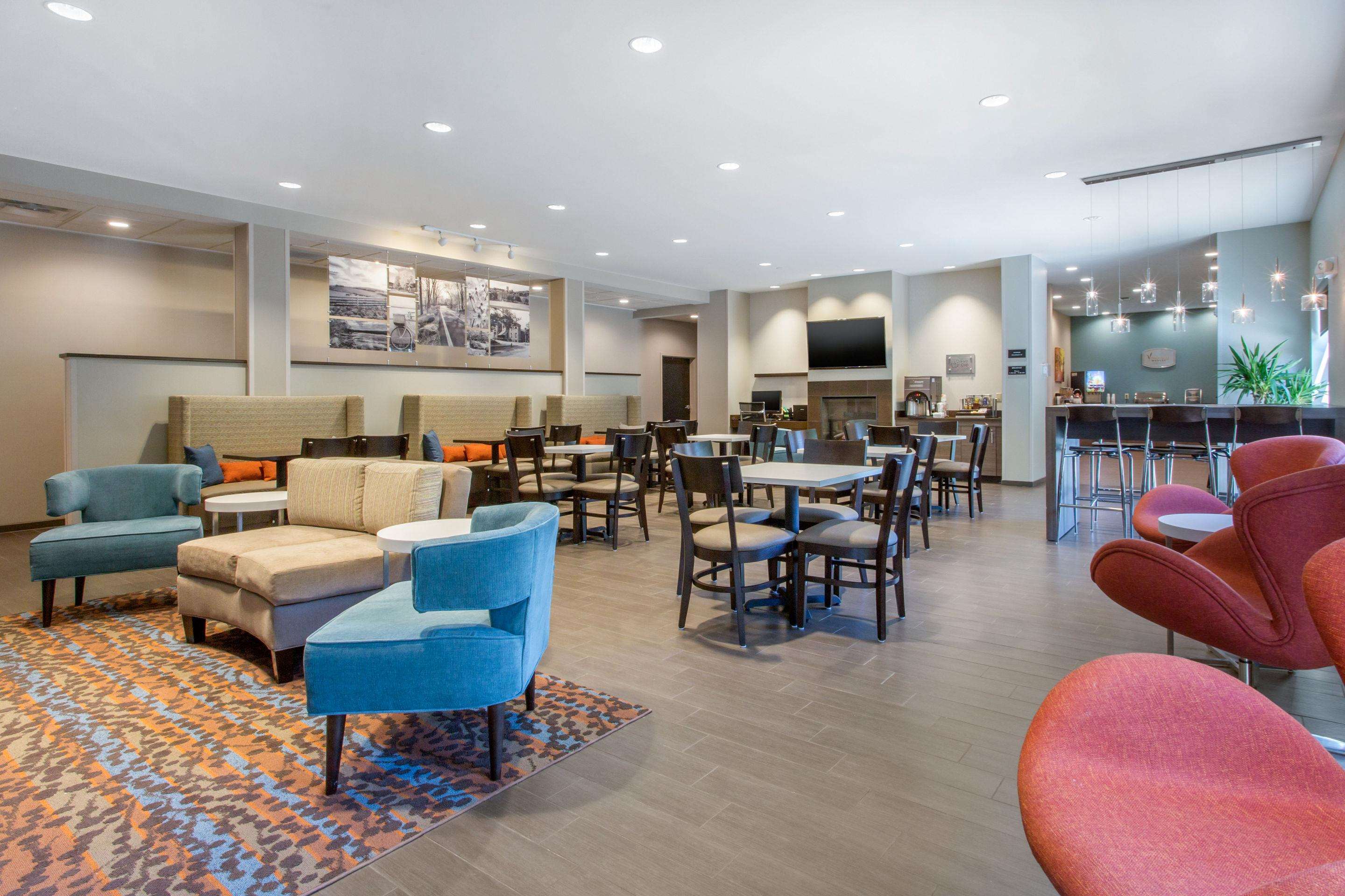Spacious breakfast area