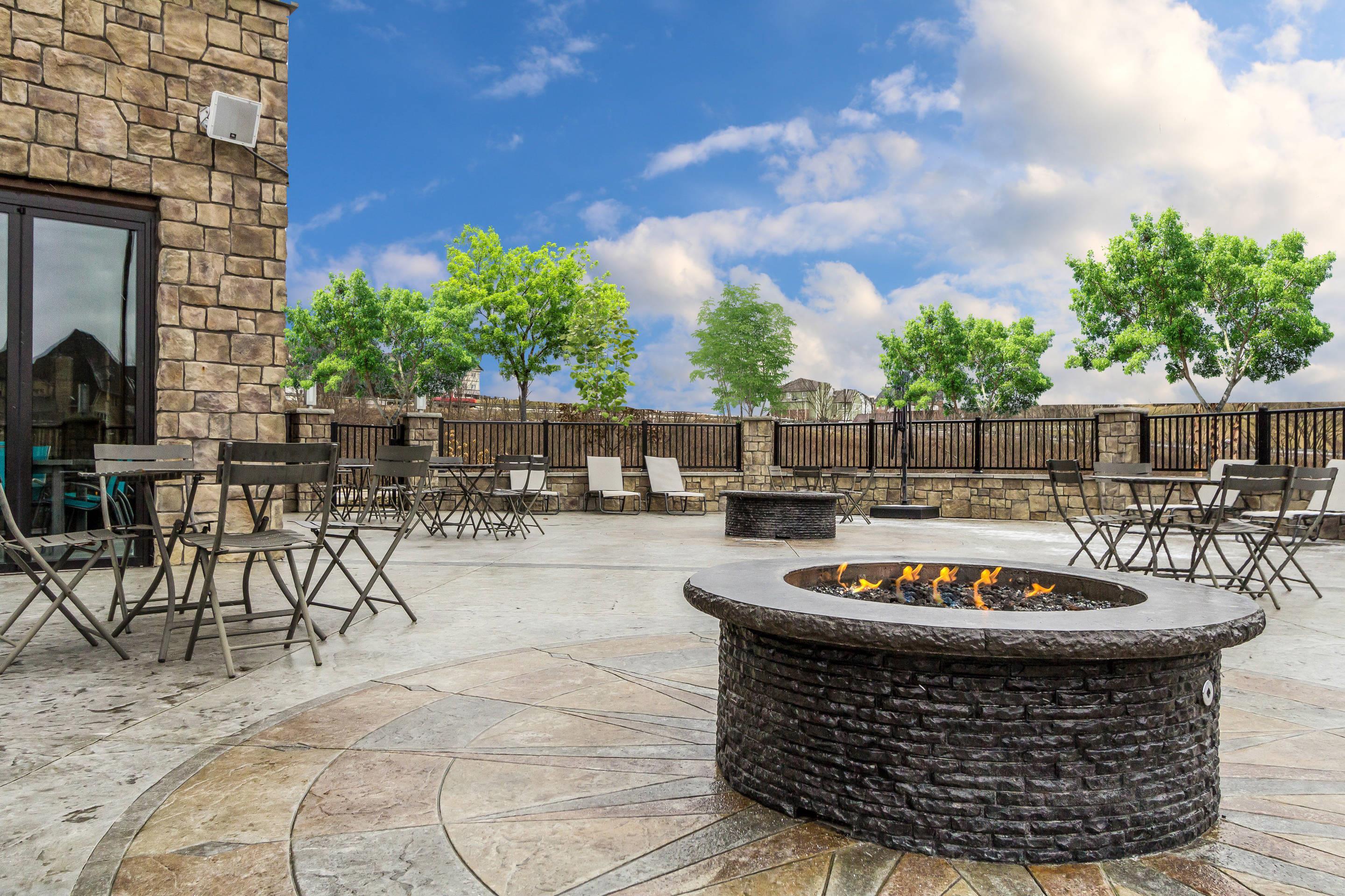 Relax on the hotel patio