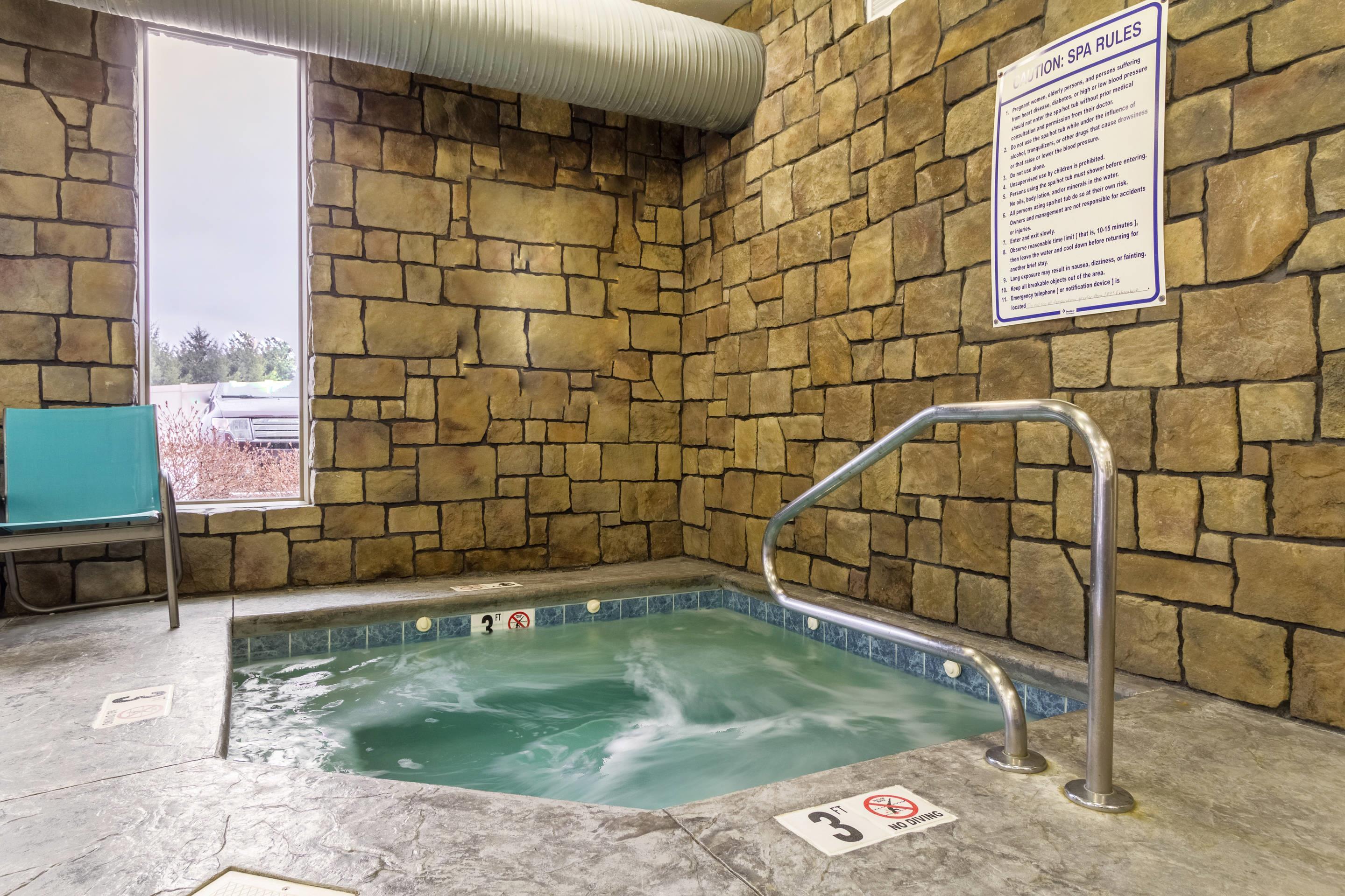 Indoor pool with hot tub