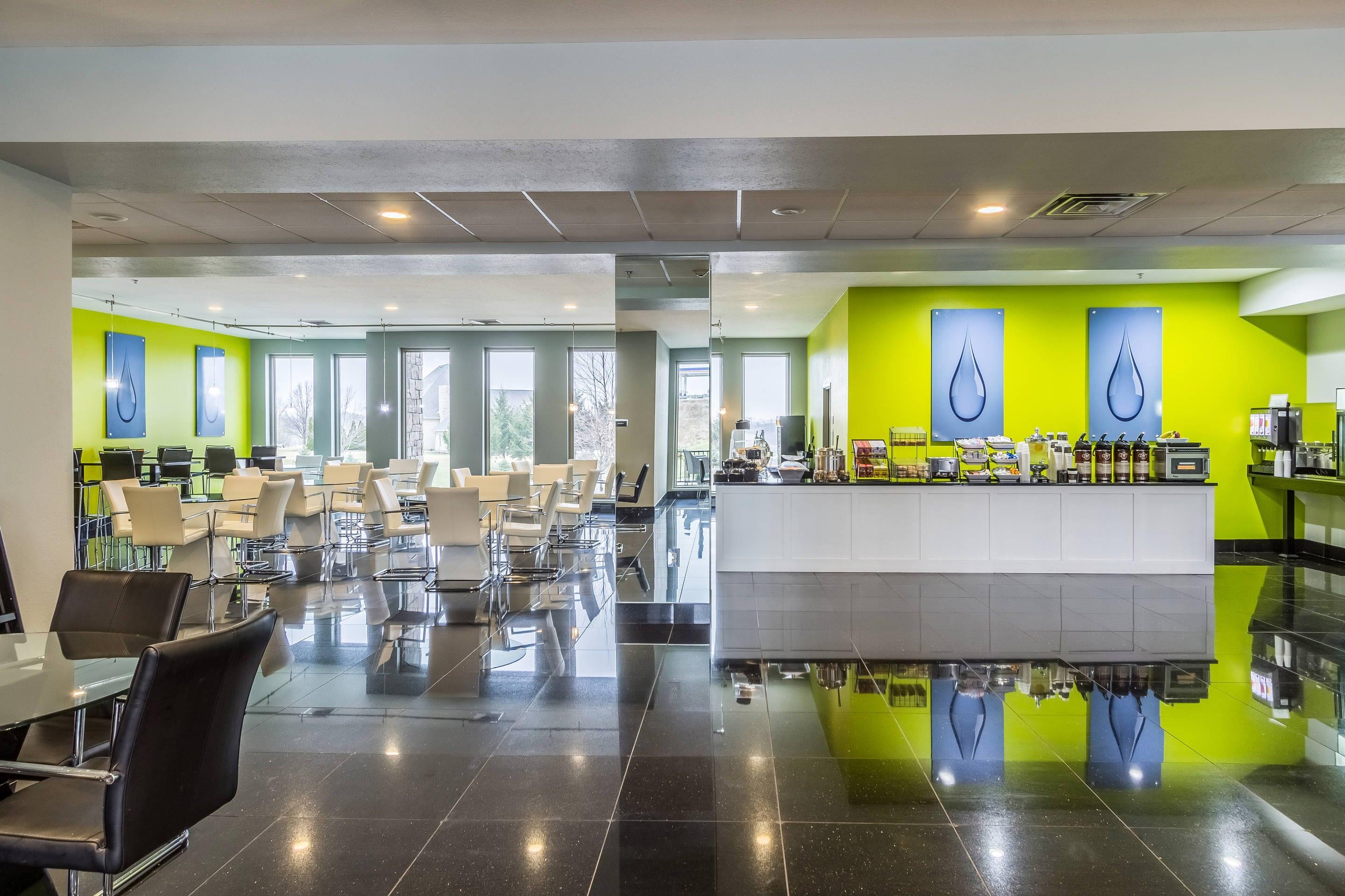 Spacious breakfast area