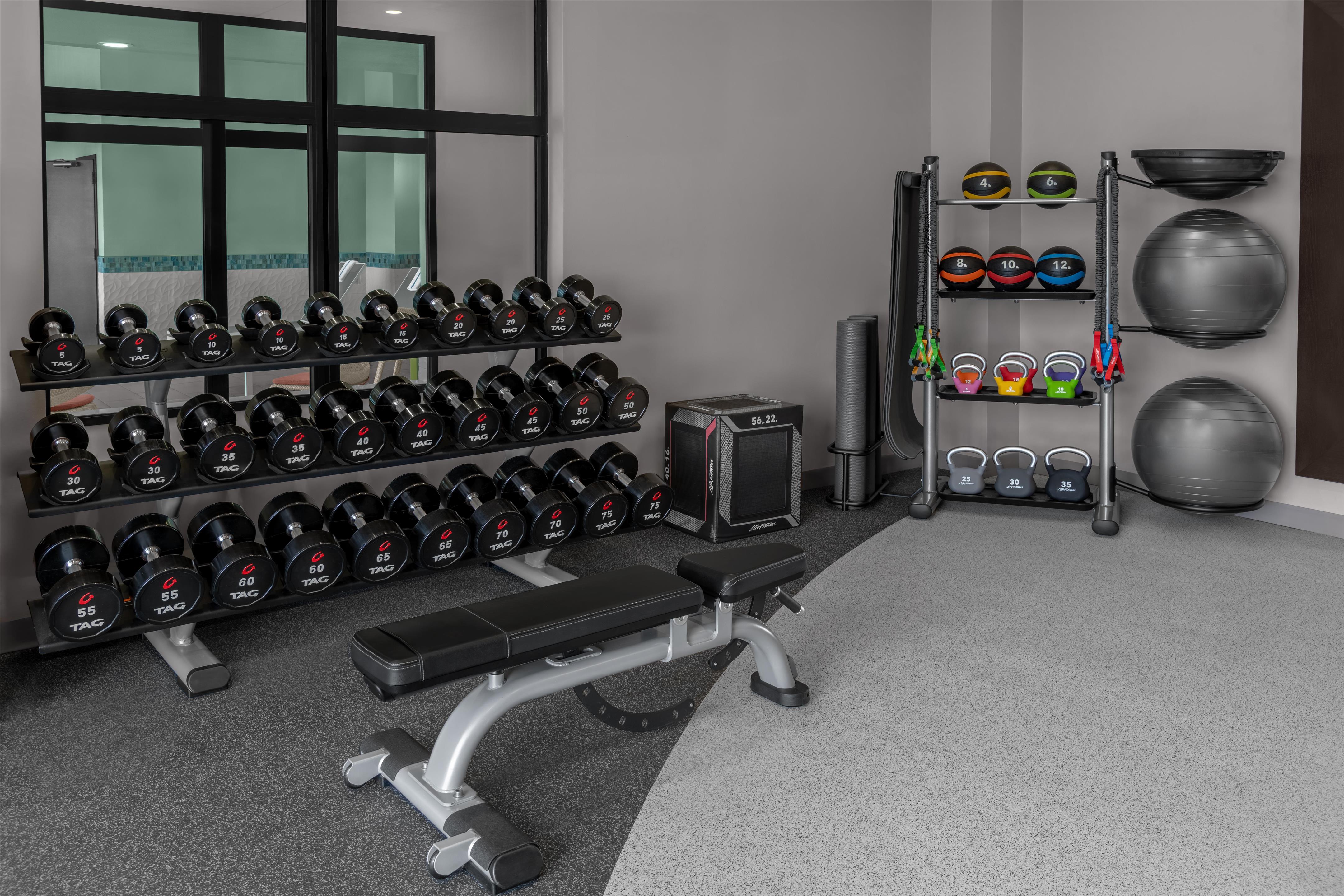 Health club fitness center gym | Hilton Garden Inn Topeka