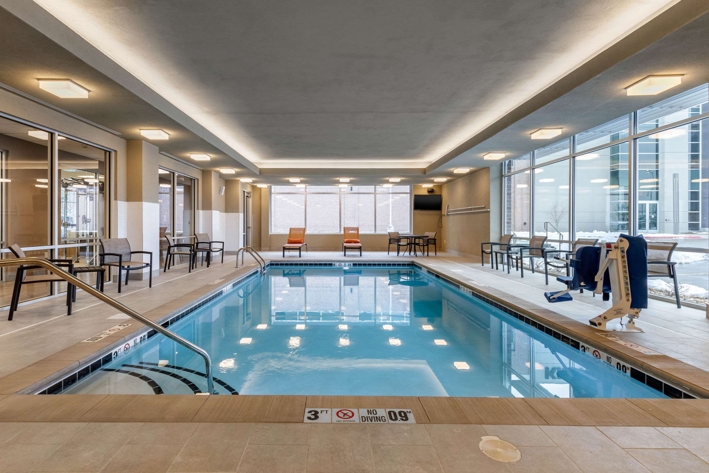 Indoor heated pool | Cambria Hotel Omaha Downtown