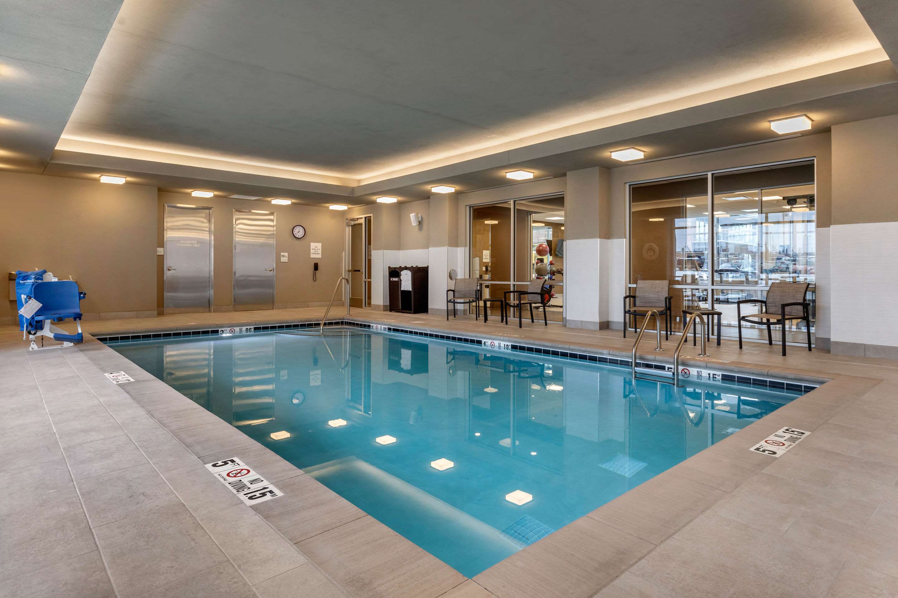 Indoor heated pool | Cambria Hotel Omaha Downtown
