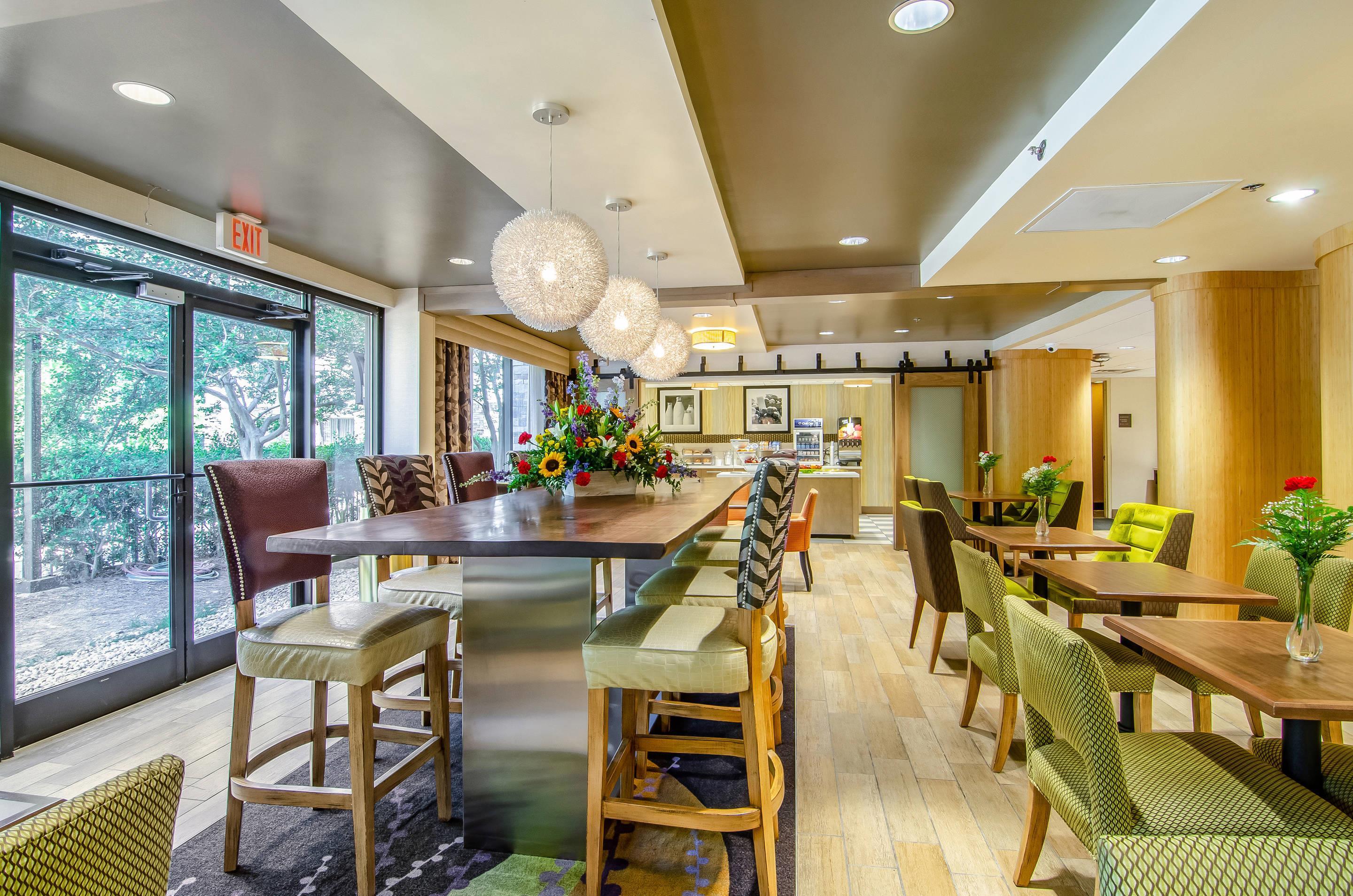 Spacious breakfast area