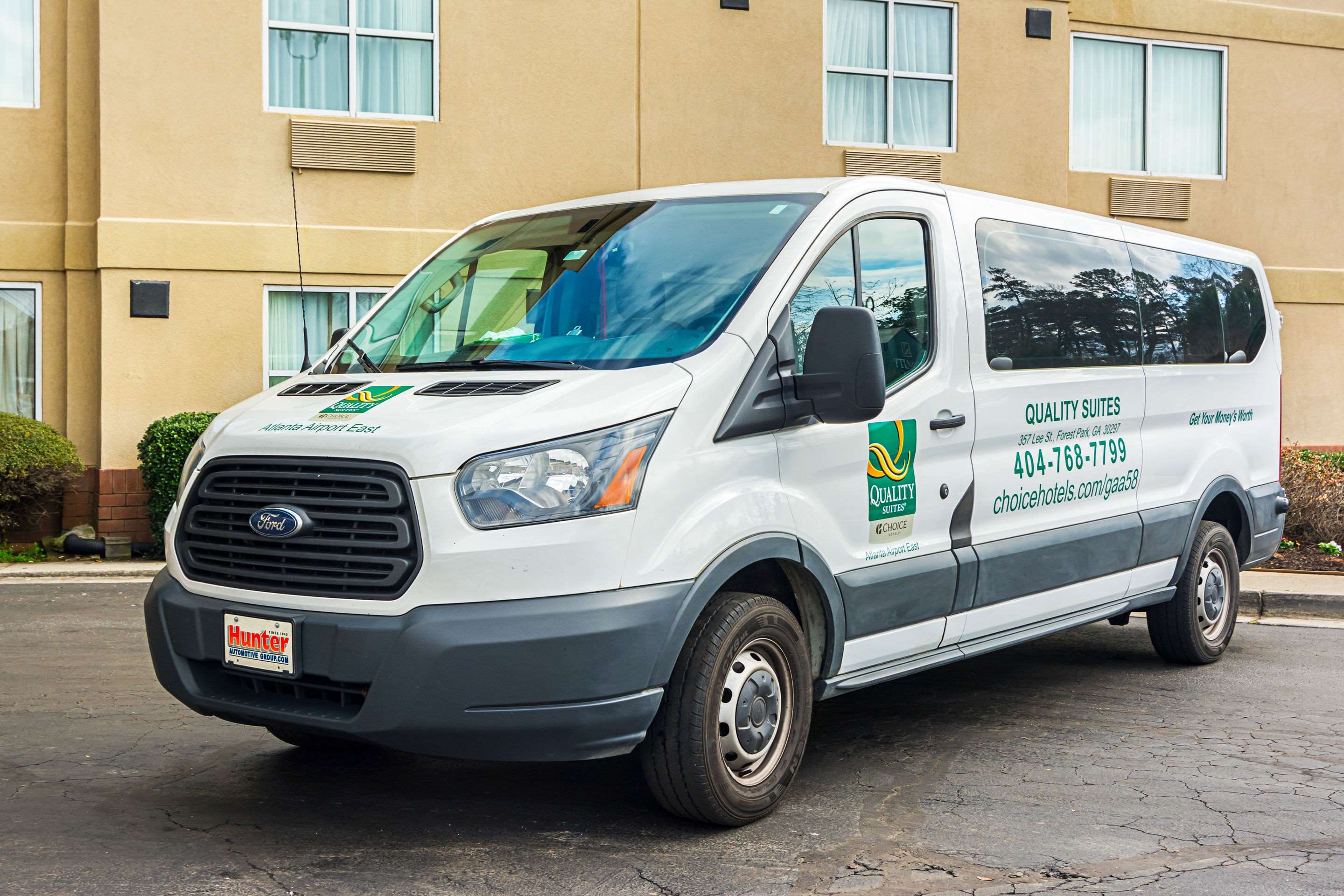 Hotel shuttle available