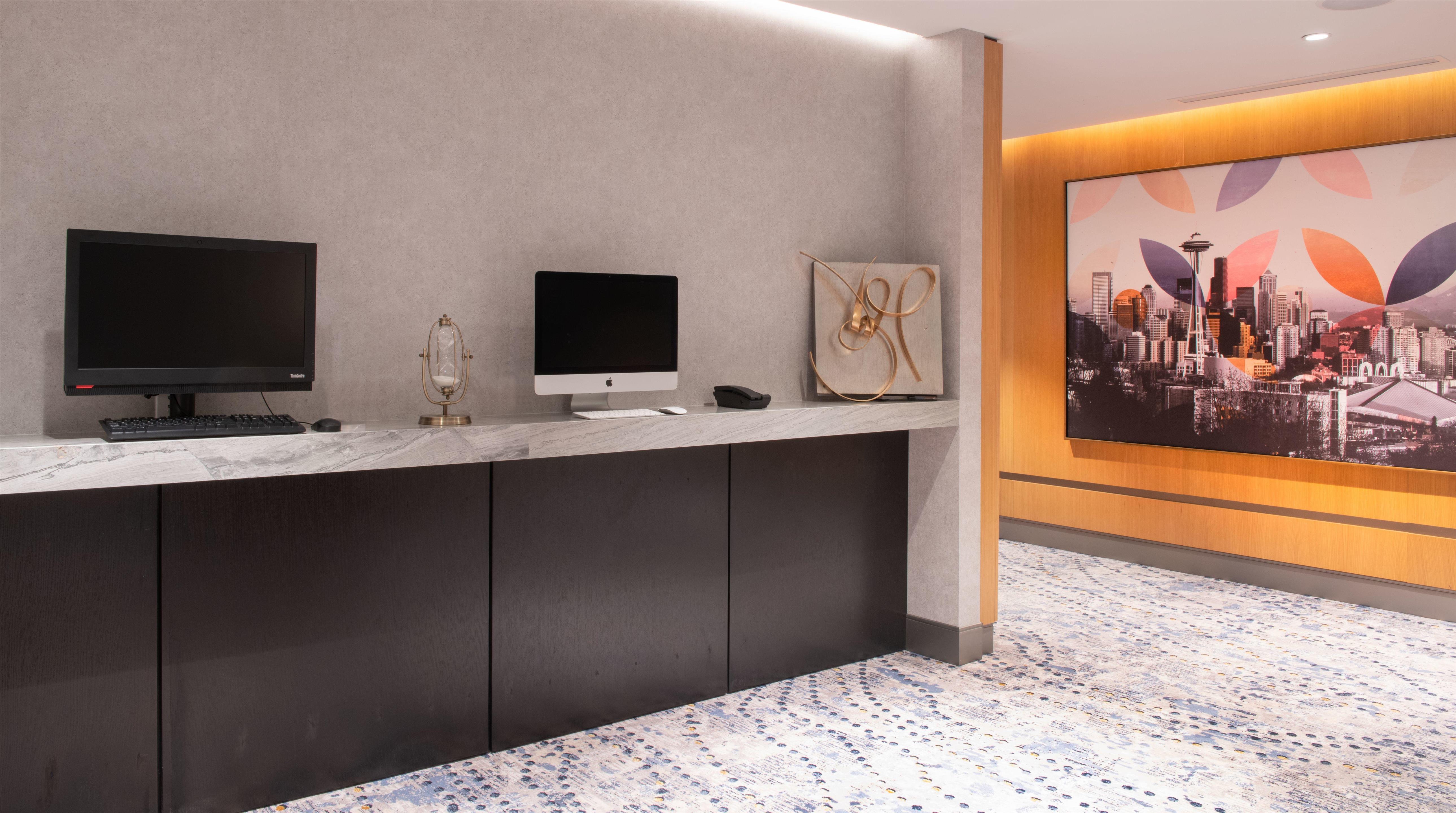 Business Center | The Charter Hotel Seattle, Curio Collection by Hilton