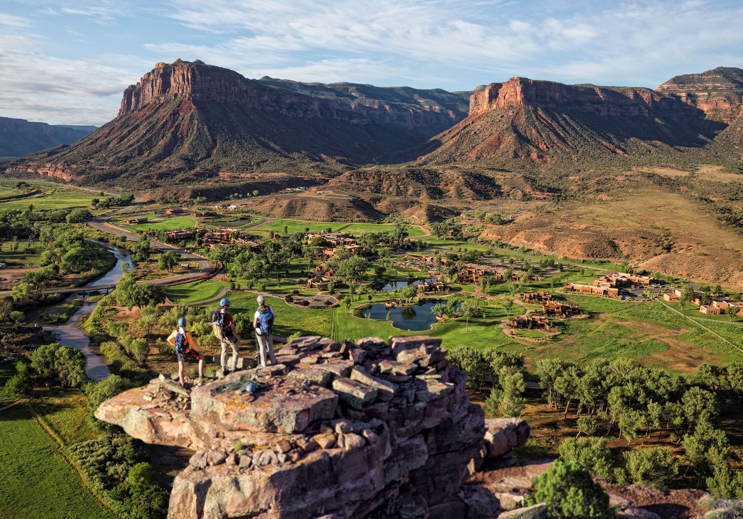 Aerial View of Gateway Canyons and the Delores River | Gateway Canyons Resort & Spa