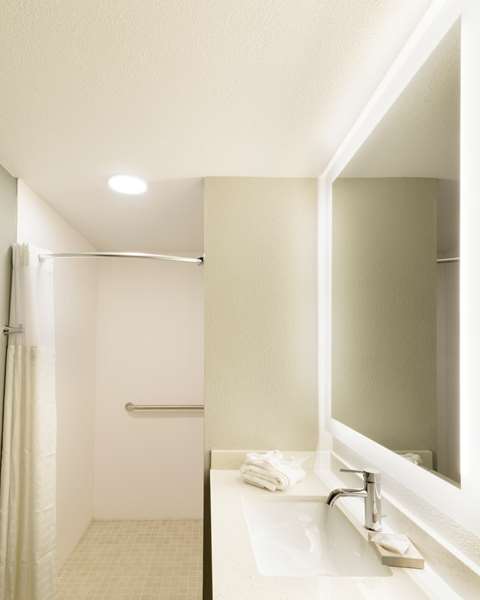 Accessible - 1 Queen, Mobility Accessible, Walk In Shower, Microwave And Refrigerator, Wi-Fi, Non-Smoking