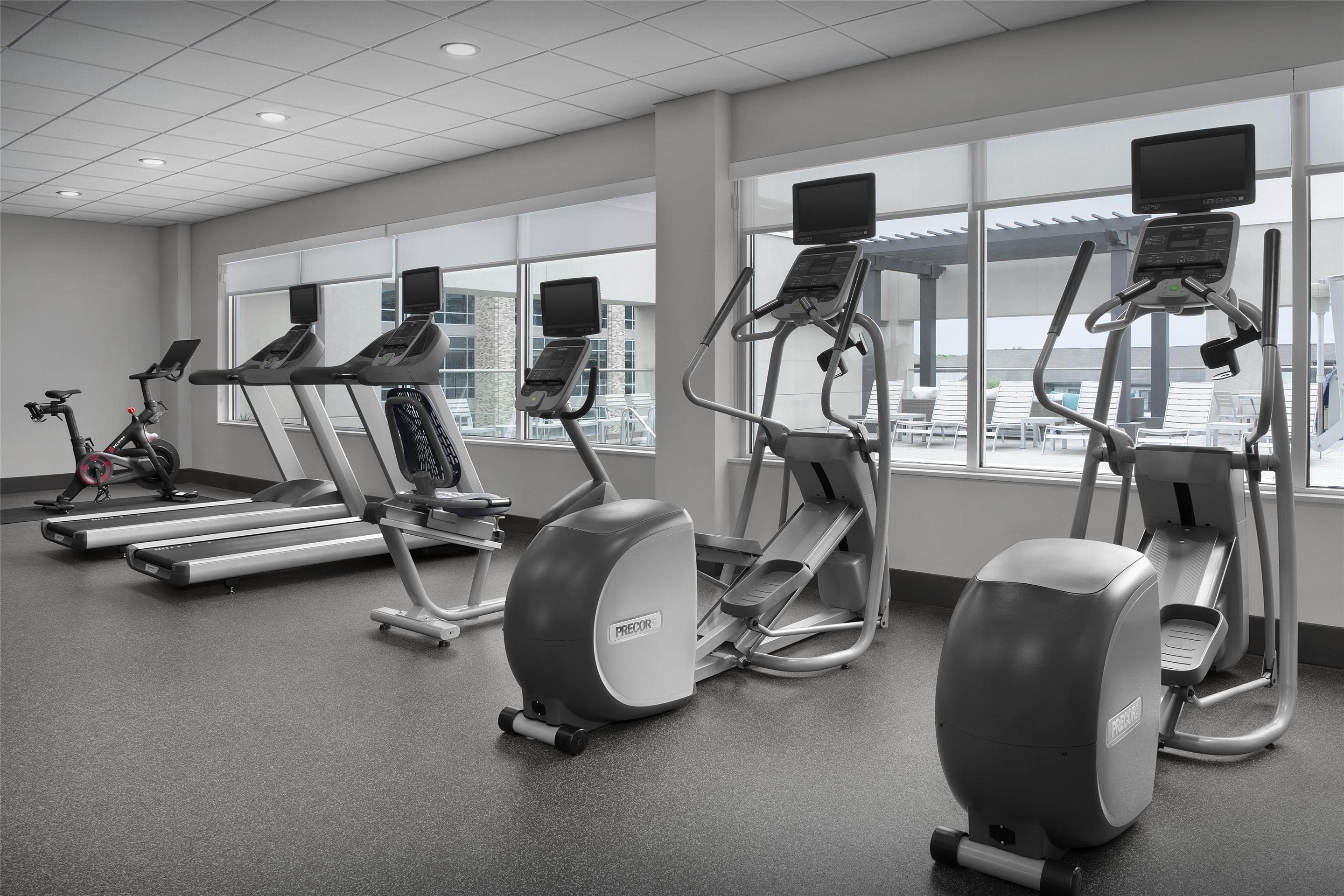 Health club fitness center gym | Hilton Garden Inn Charlotte Waverly