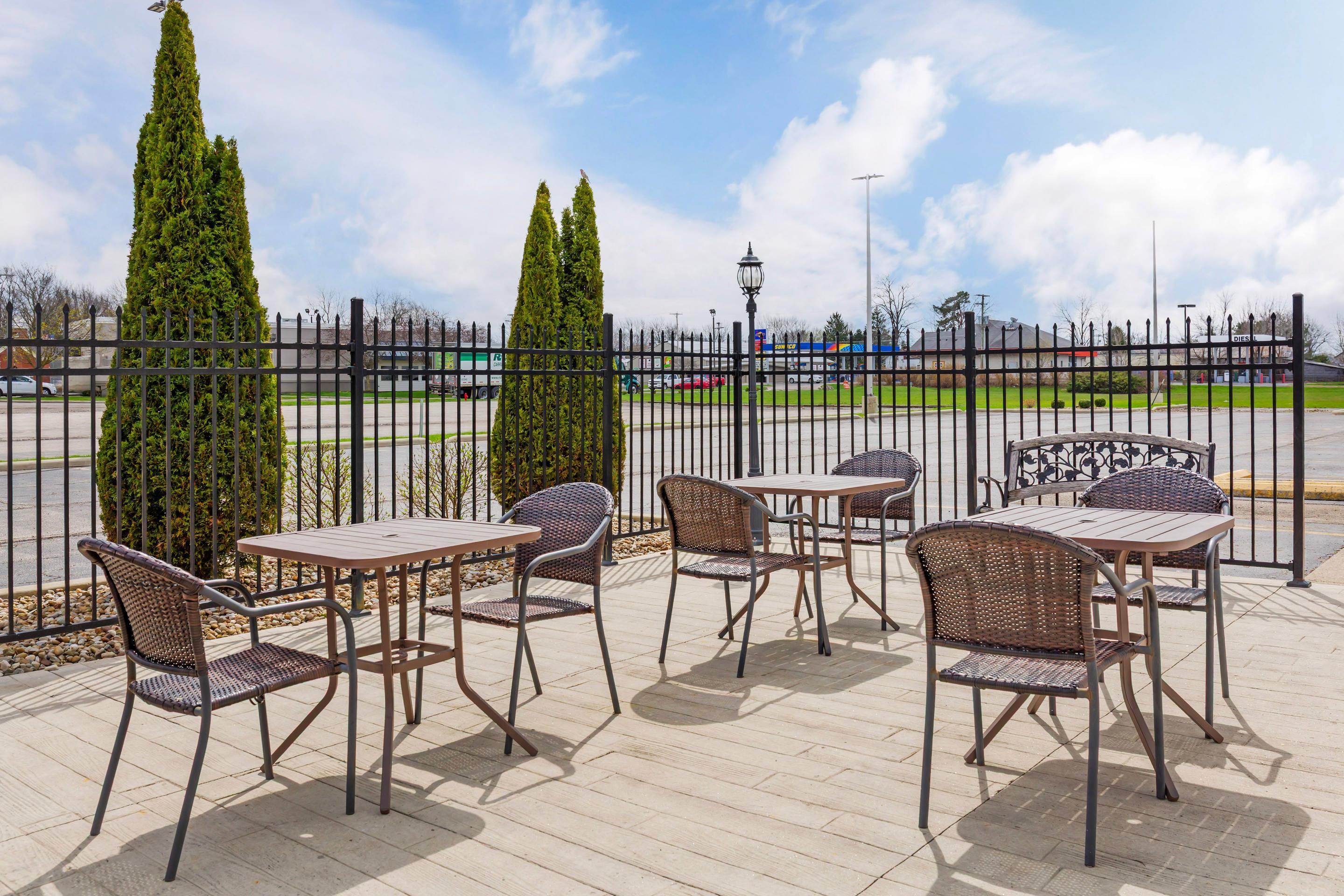 Hotel patio
