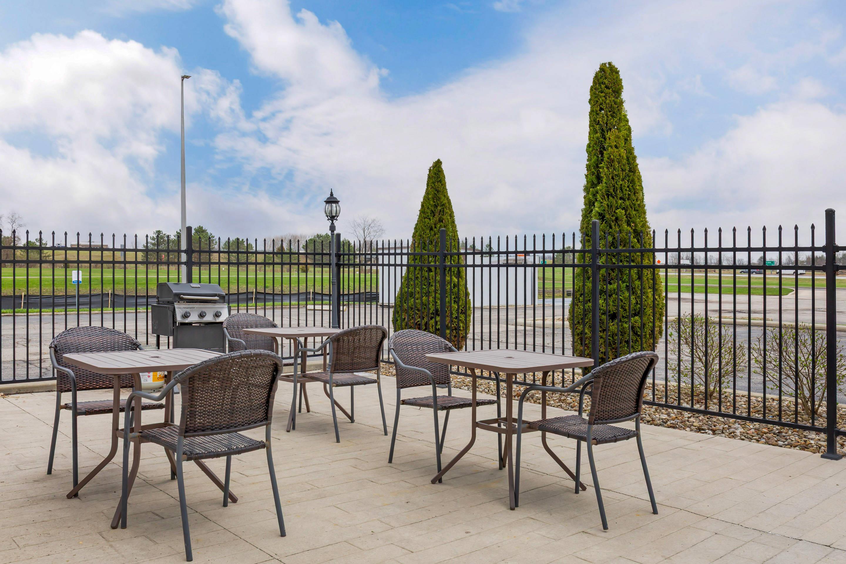 Hotel patio