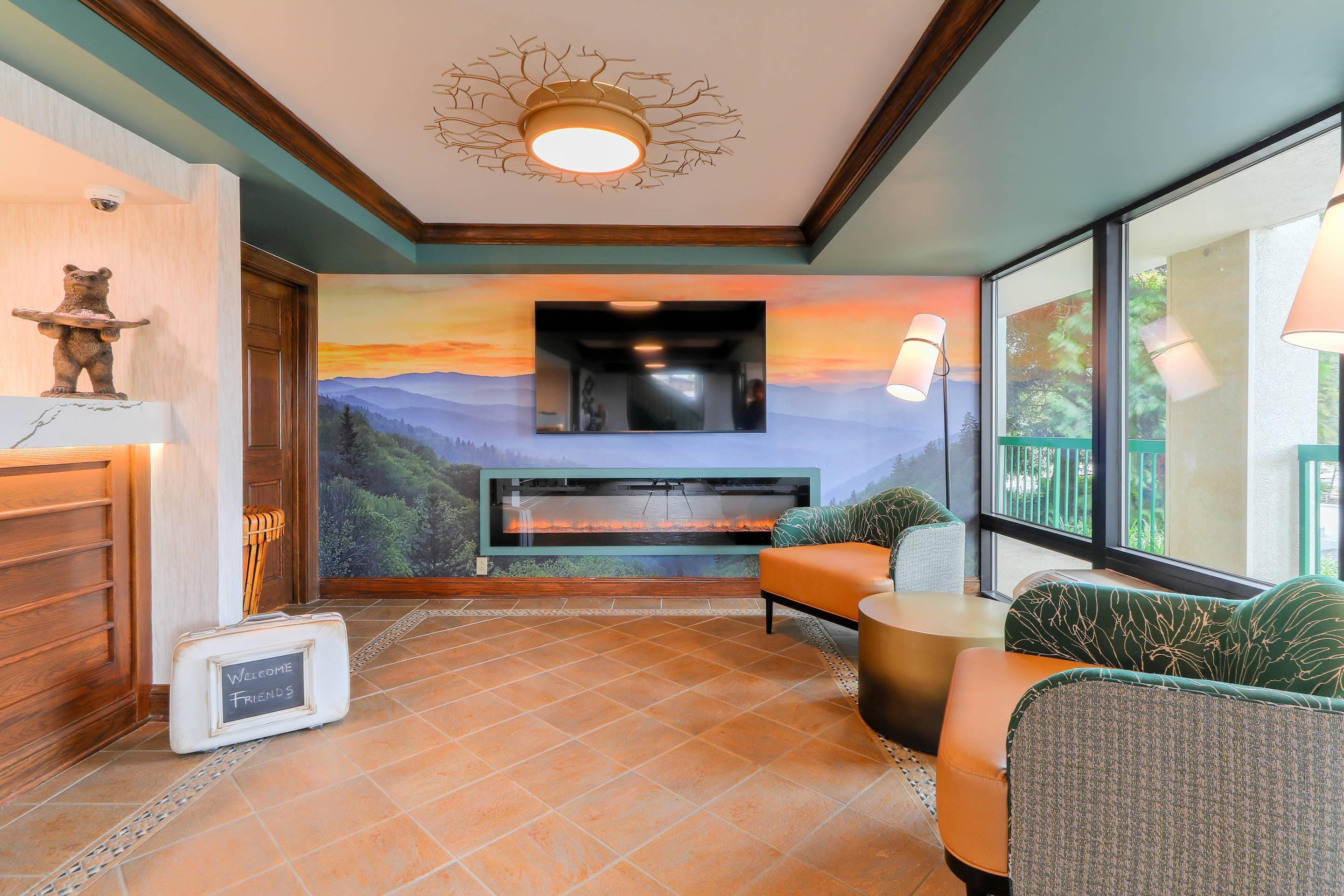 Hotel lobby | Quality Inn Near the Island Pigeon Forge