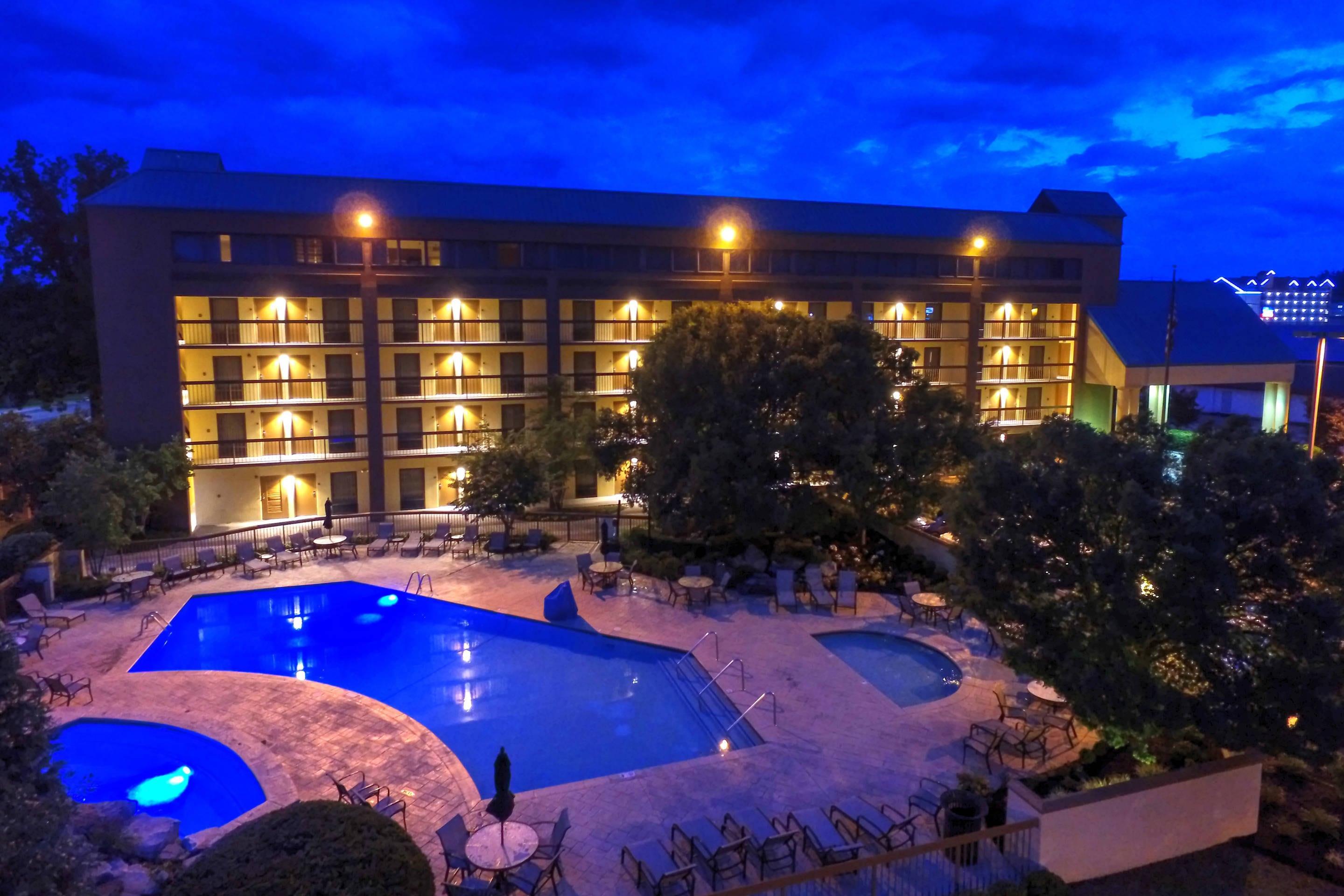 Outdoor pool | Quality Inn Near the Island Pigeon Forge