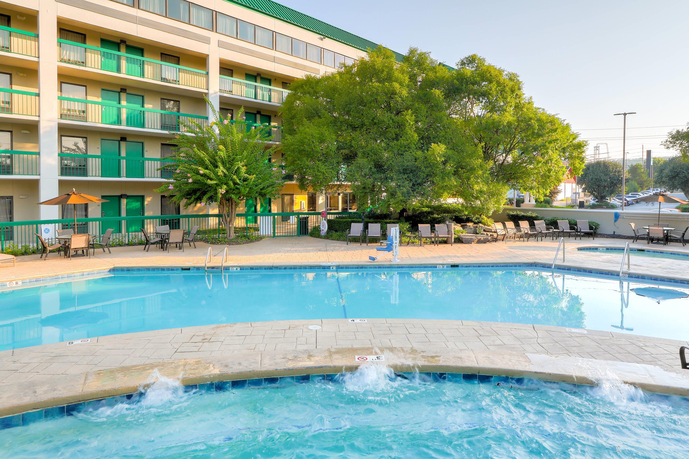 Outdoor pool | Quality Inn Near the Island Pigeon Forge