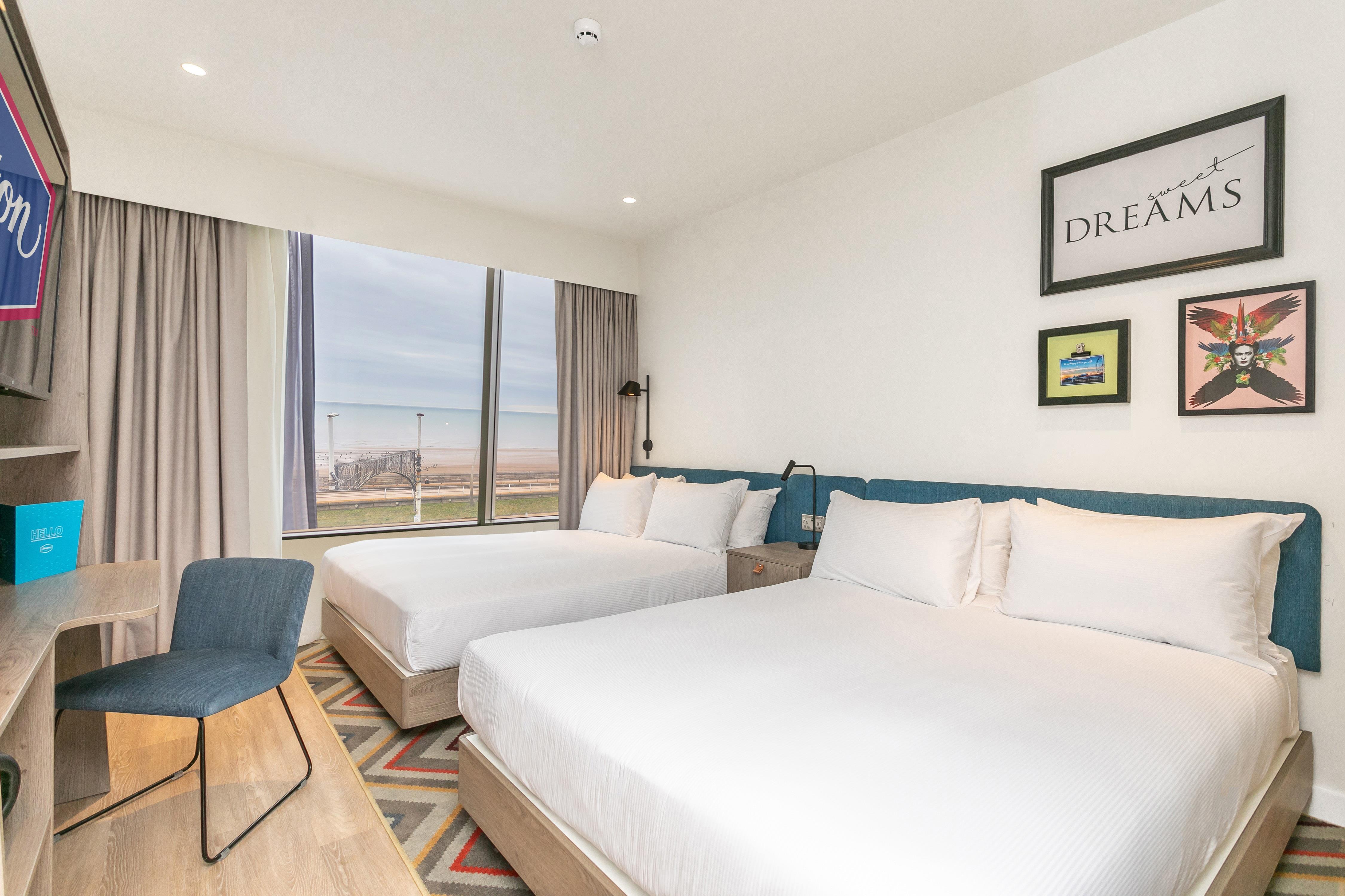 Hampton by Hilton Blackpool Room Type - 2 DBL BEDS PREM NS W VIEW