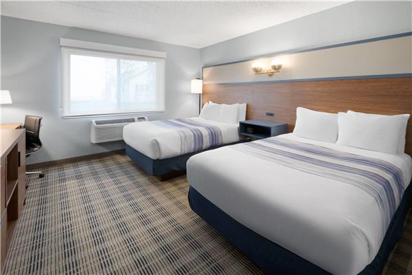 2 Double Beds, Mobility Accessible Room, Roll-In shower, Non-Smoking
