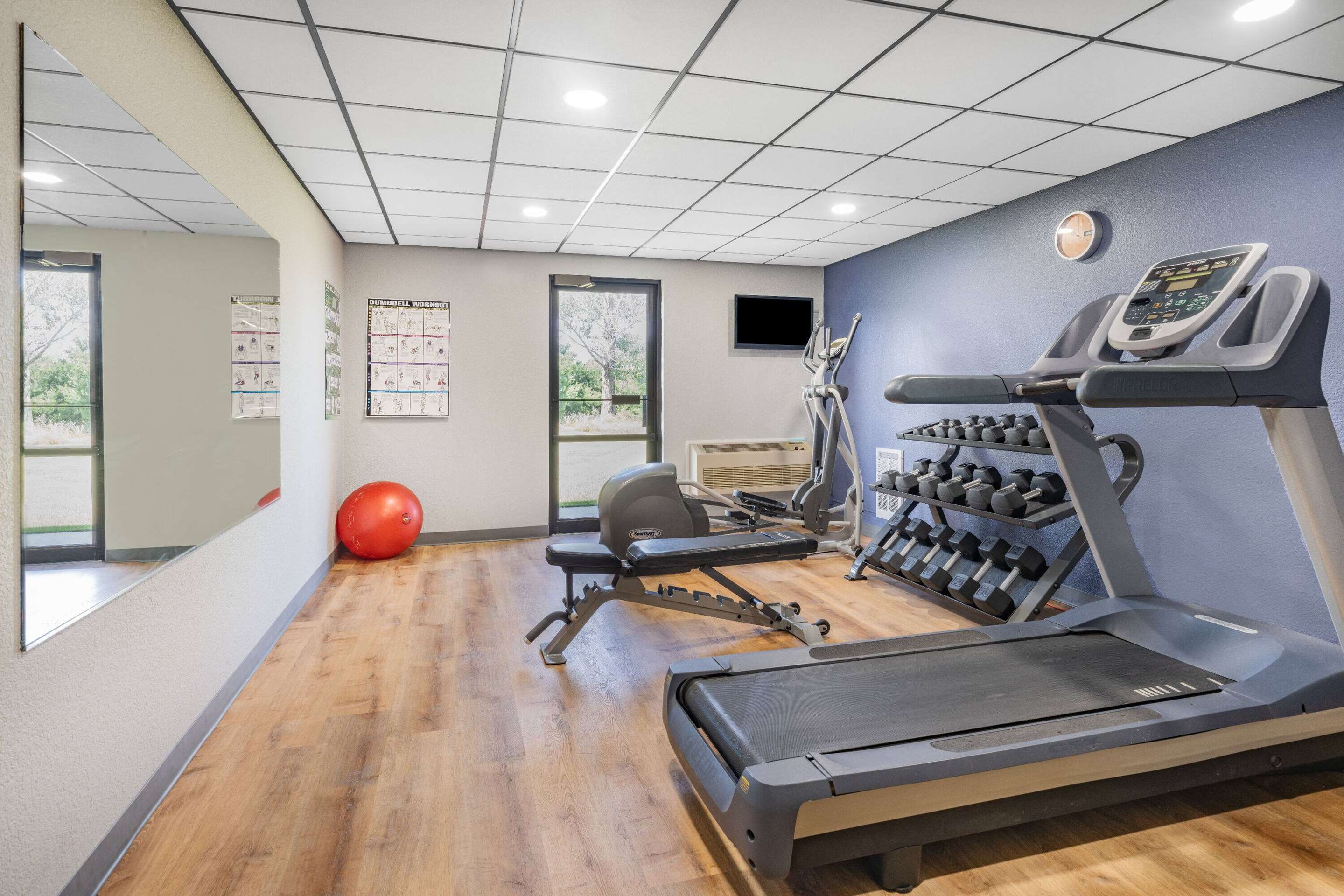 Health club fitness center gym | AmericInn by Wyndham Plover Stevens Point
